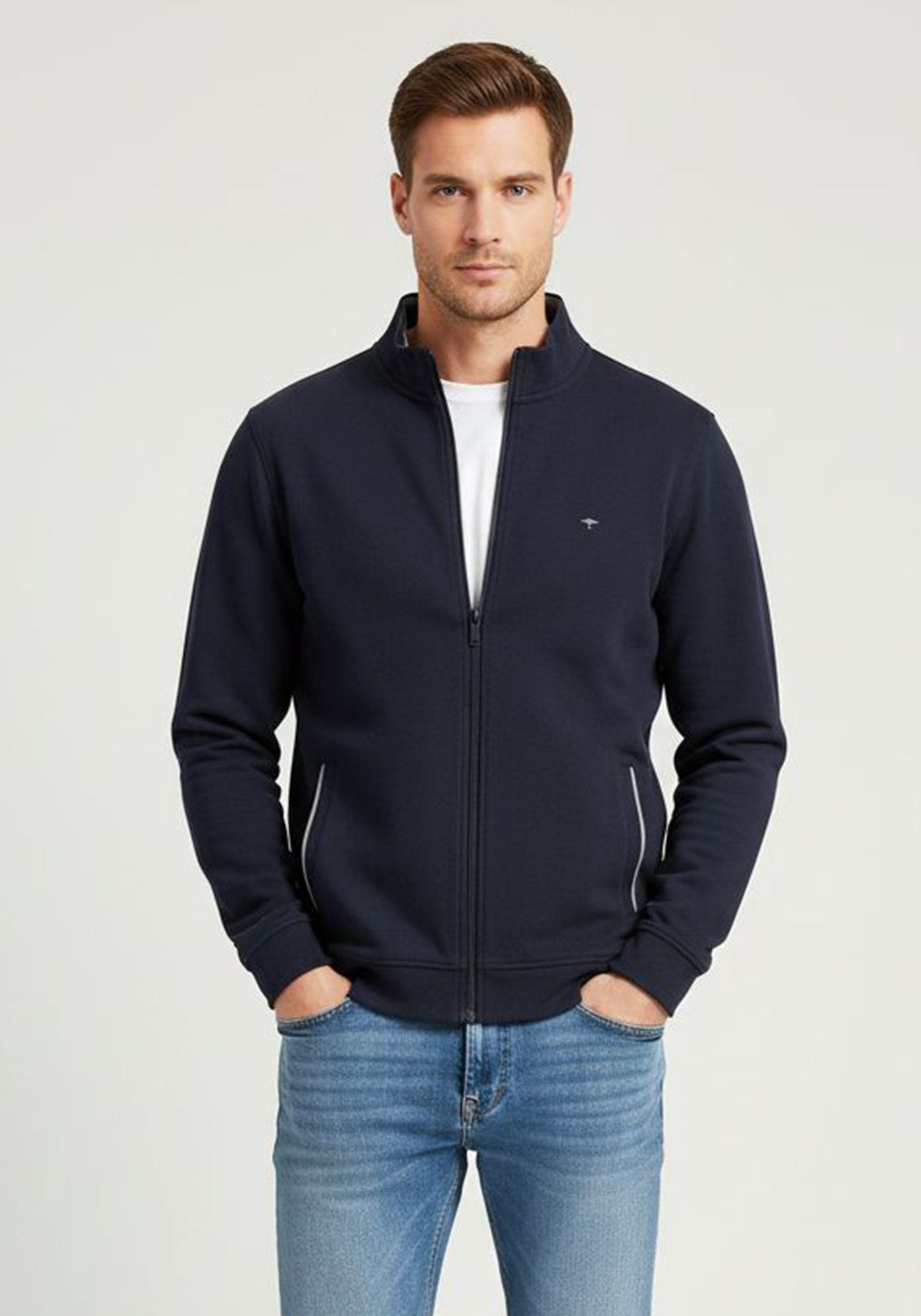 Fynch Hatton Ζακέτα της σειράς Sweatshirt Zip - 1309 1915 685 Navy
