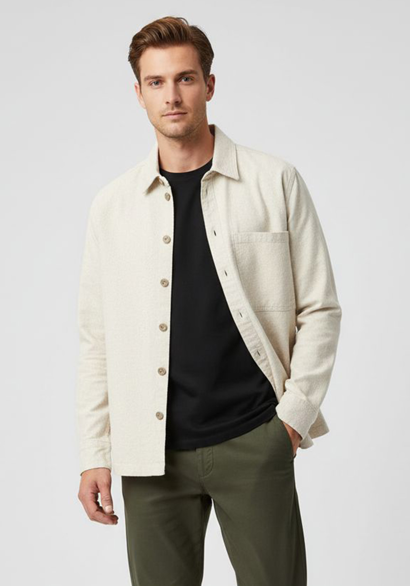 GABBA Overshirt της σειράς Scandi Hemp - 11344 0806 Sand