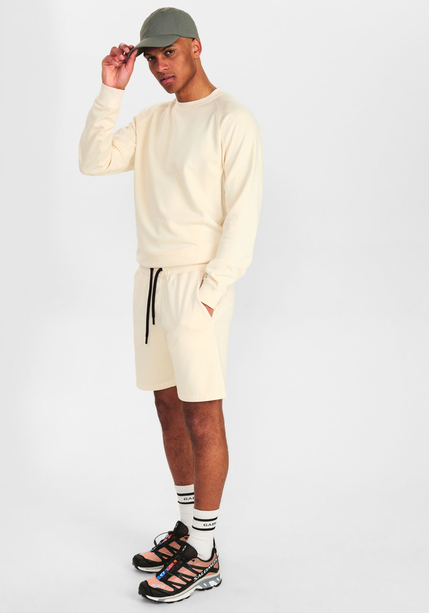 GABBA Sport Vermuda της γραμής Nine Sweat - 2210212020 016 Seedpearl