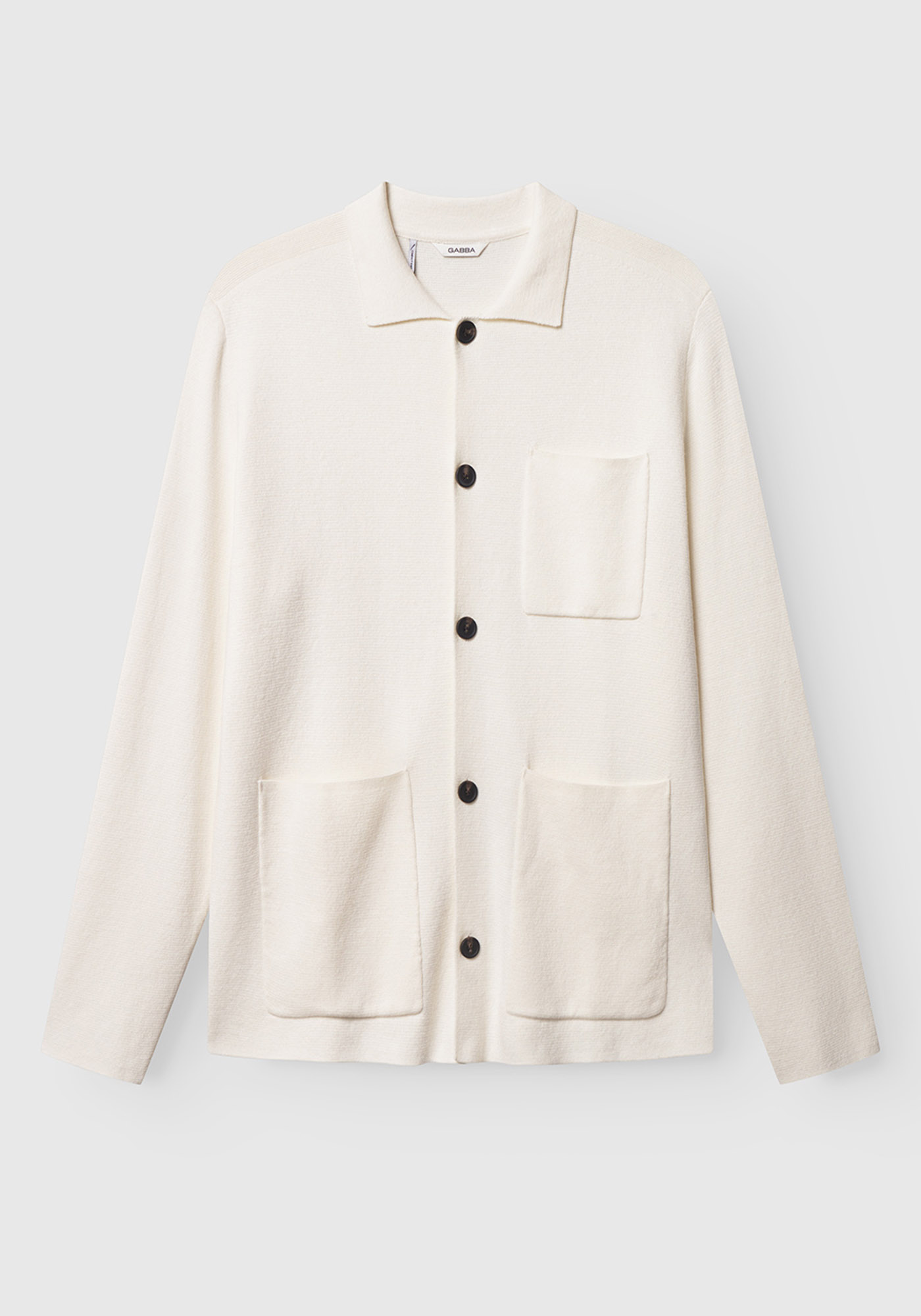 GABBA Πλεκτή Ζακέτα της σειράς Blanko Cardi - 11809 002 Off White