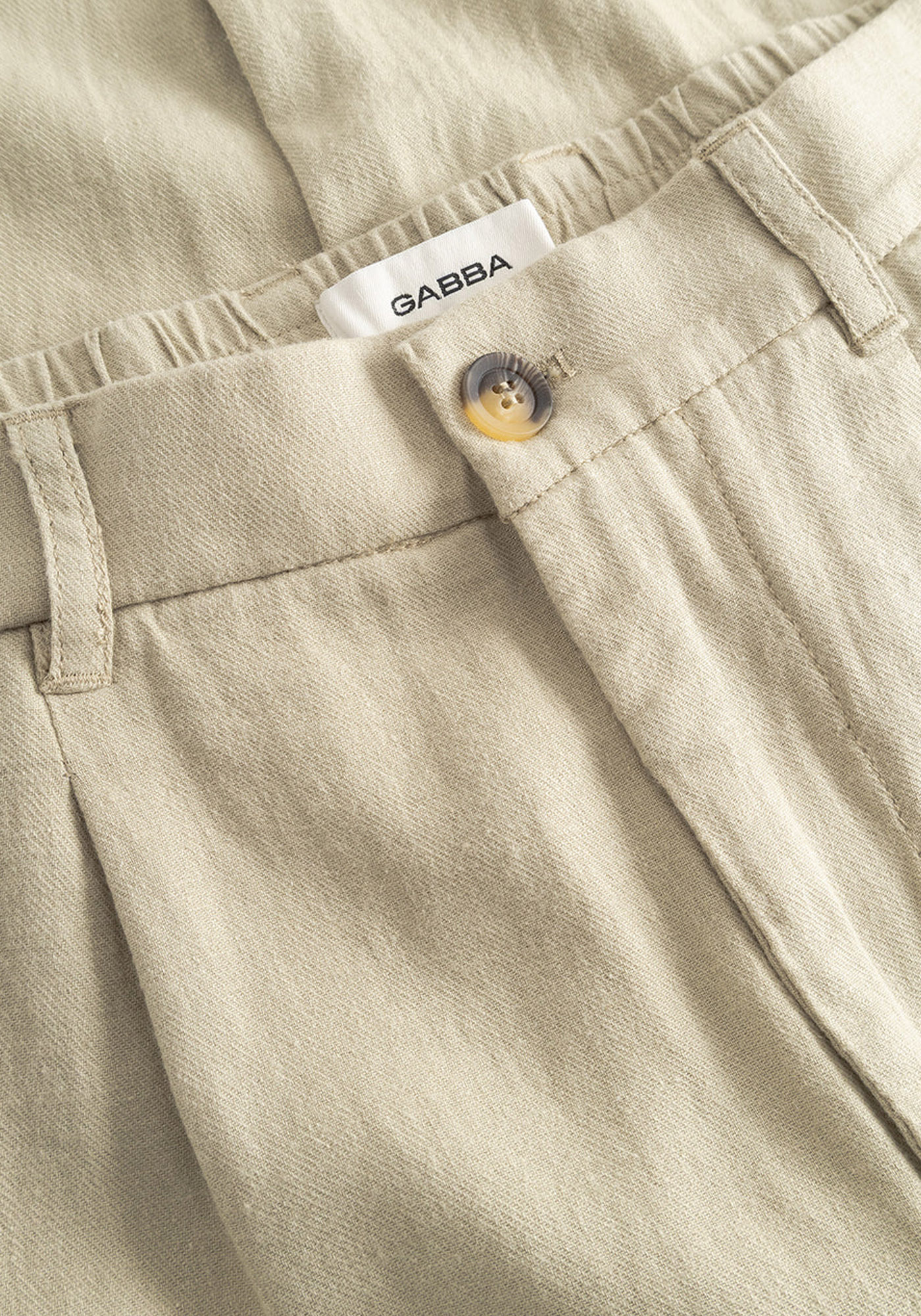 GABBA Λινό Παντελόνι GABnapoli 19 - 11953 7018 Alpha Green