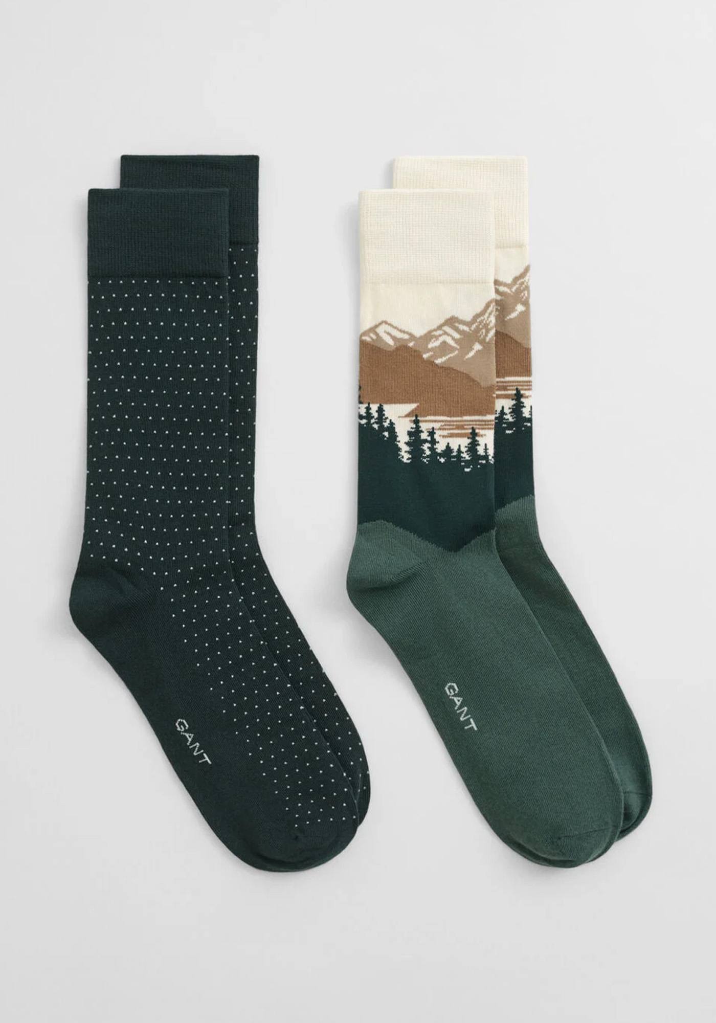 GANT 2P Κάλτσες της σειράς Mountain Scenery - 9960366 374 tartan green
