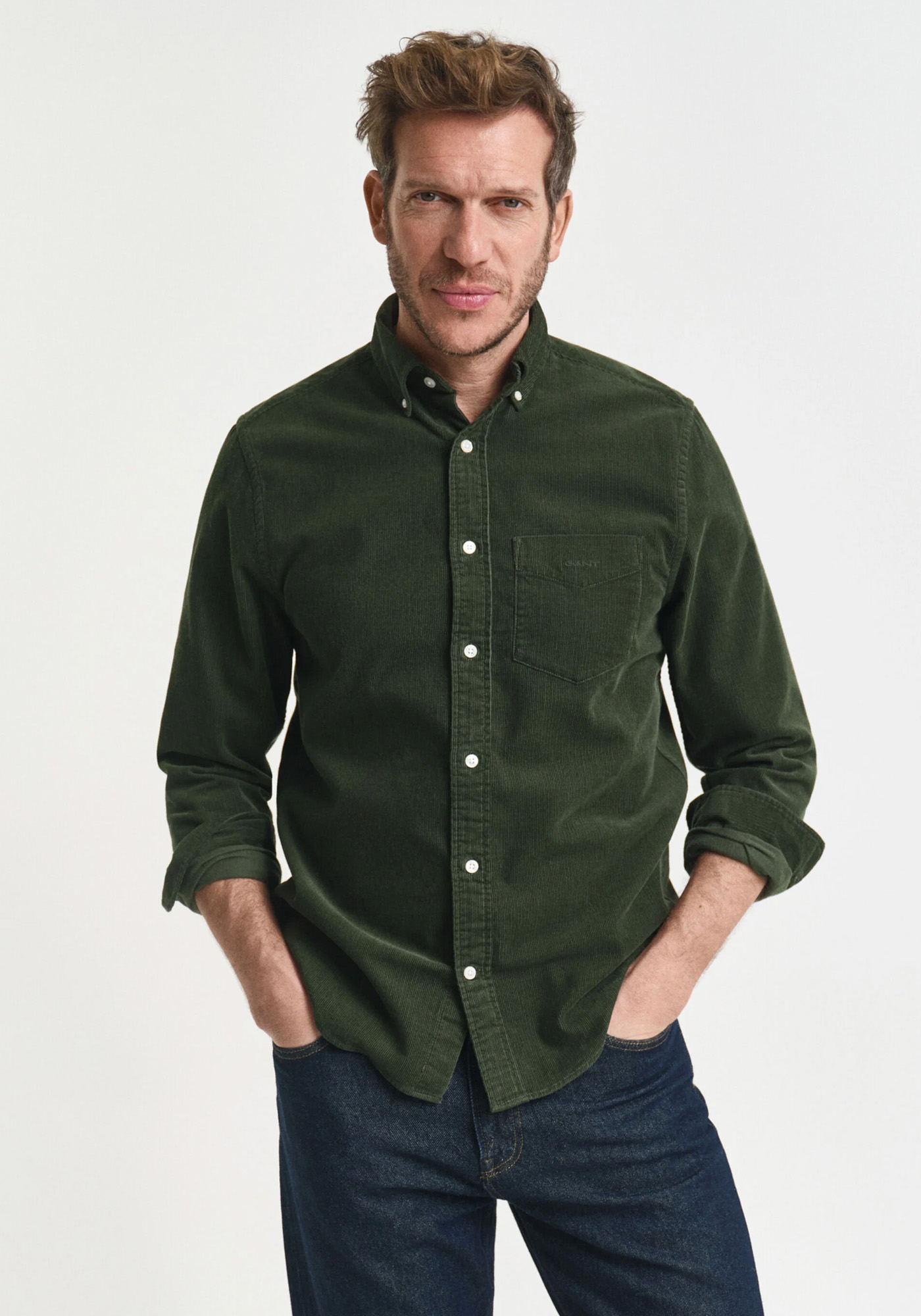 Gant GANT Overshirt της σειράς Corduroy - 3250230 360 Country Green