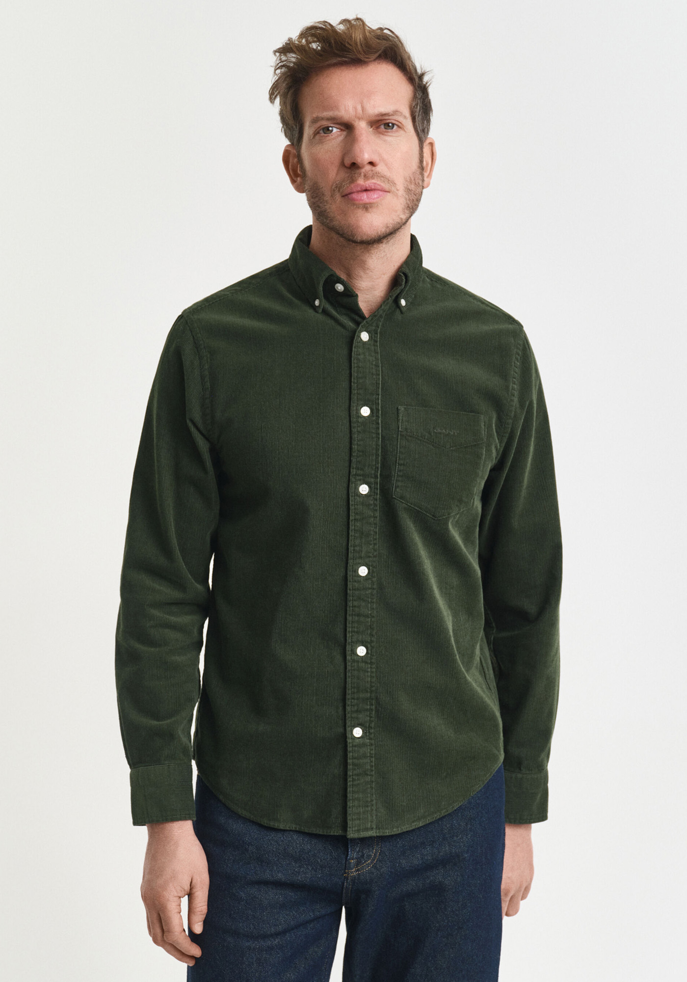 GANT Overshirt της σειράς Corduroy - 3250230 360 Country Green φωτογραφία