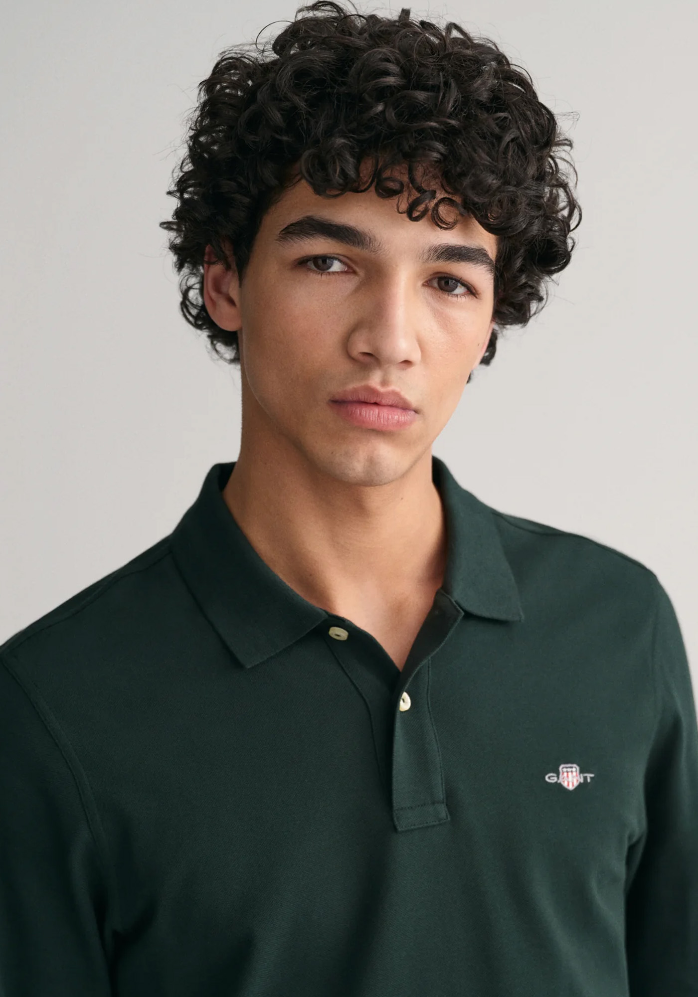 GANT Polo Μπλούζα της σειράς Shield - 2230-1 374 Tartan Green