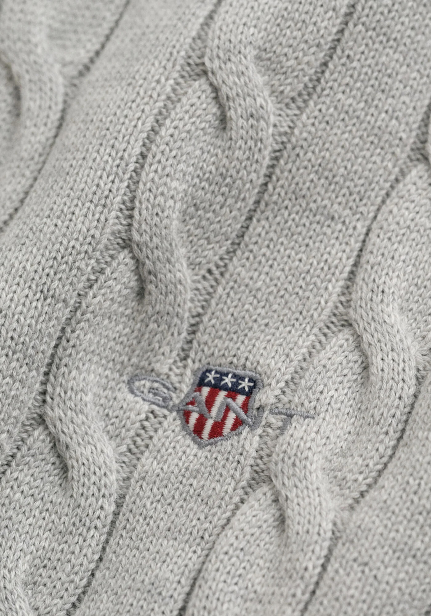 GANT Pullover της σειράς Cable - 8050603 087 Cloud Grey Melange