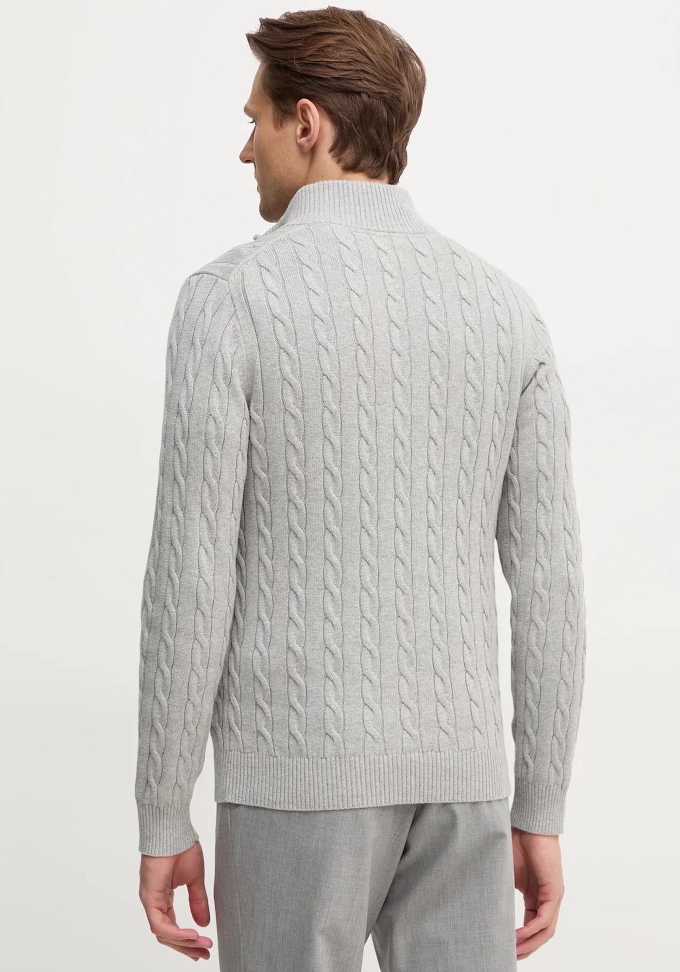 GANT Pullover της σειράς Cable - 8050603 087 Cloud Grey Melange