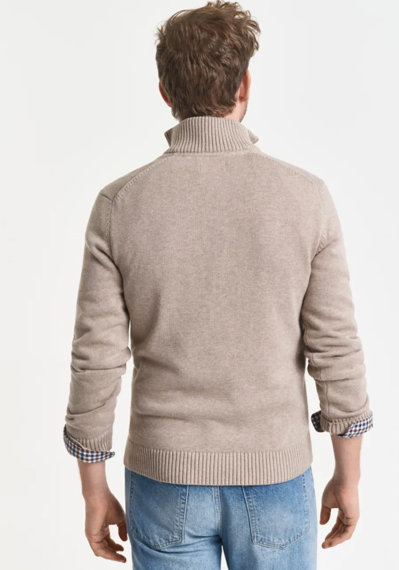 GANT Pullover της σειράς Half Zip - 8030170 295 Dk Sand Melange