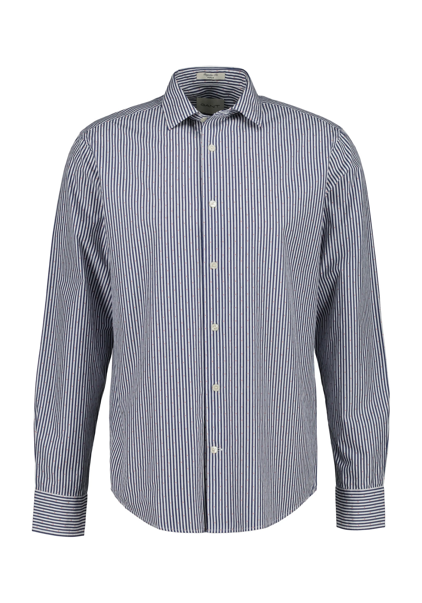 GANT Πουκάμισο Striped Poplin - 3260049 432 Blue