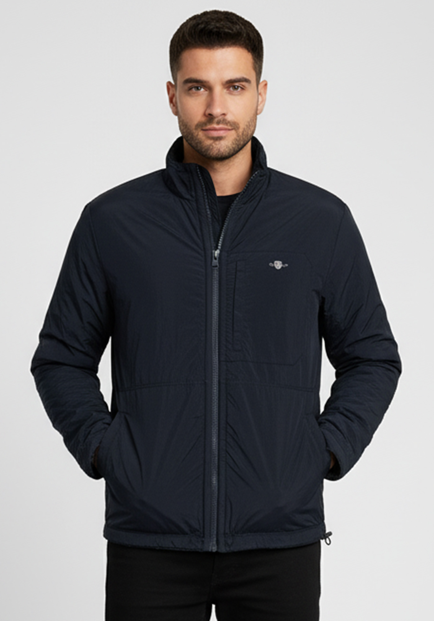 GANT Ζακέτα της σειράς Fleece - 2067087 433 Evening Blue φωτογραφία