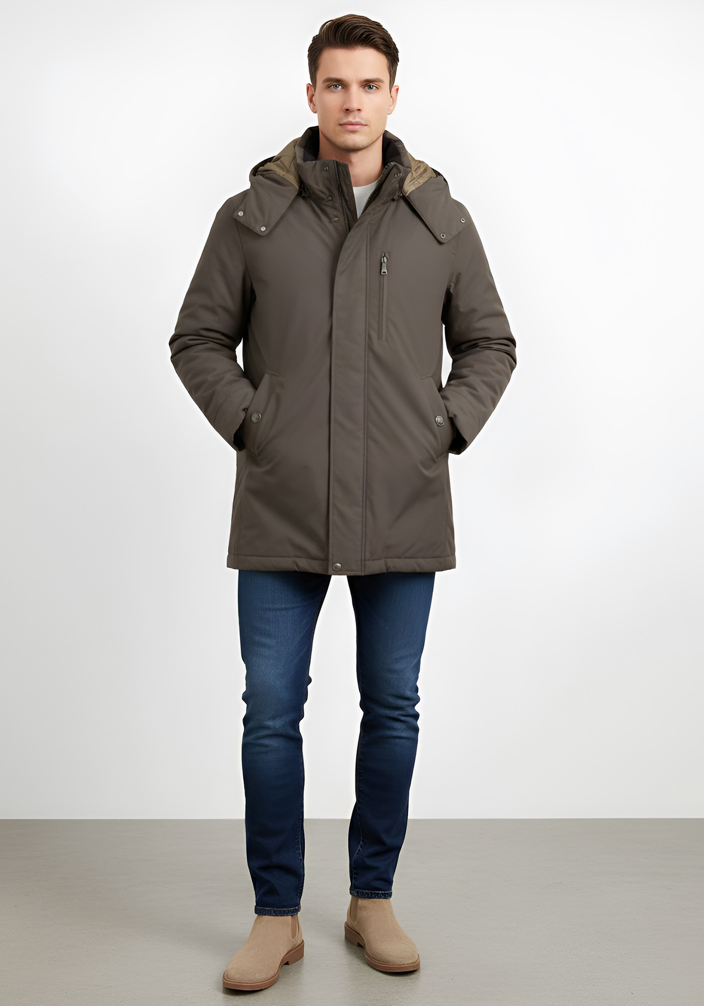 GEOX Μπουφάν της σειράς Man - M4421F T2169 F6058 Mid Brown