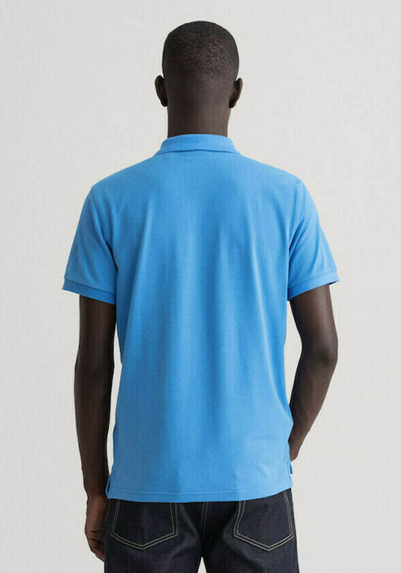 Gant Piqué Polo Μπλούζα της σειράς Archive Shield - 2002014 471 Day Blue