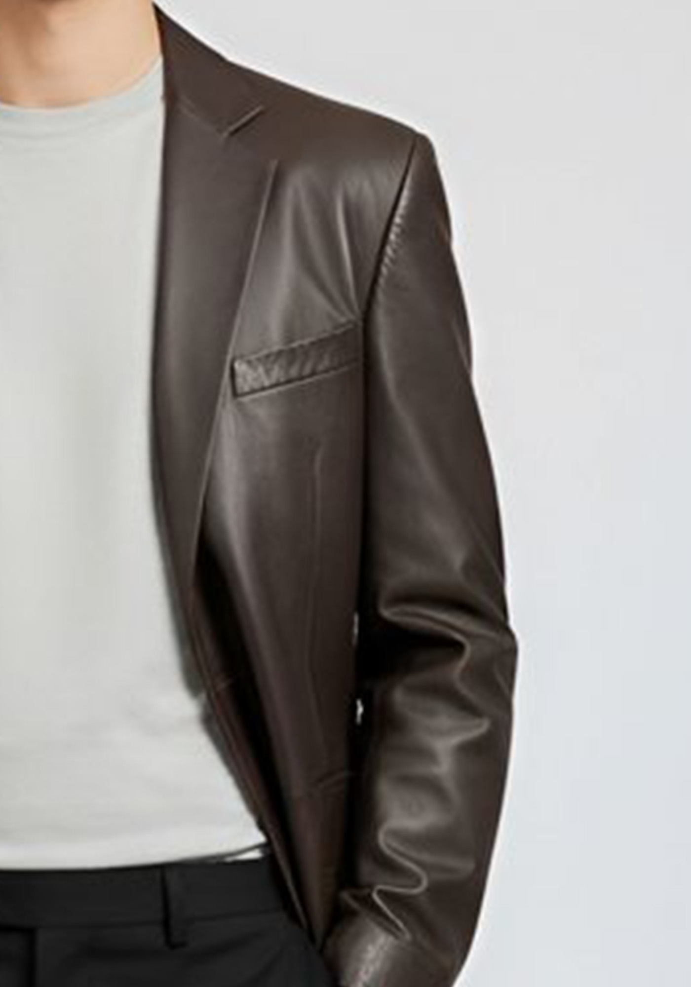 Givenchy Δερμάτινο Μπουφάν της σειράς Blaze - G374501.01 19 Brown