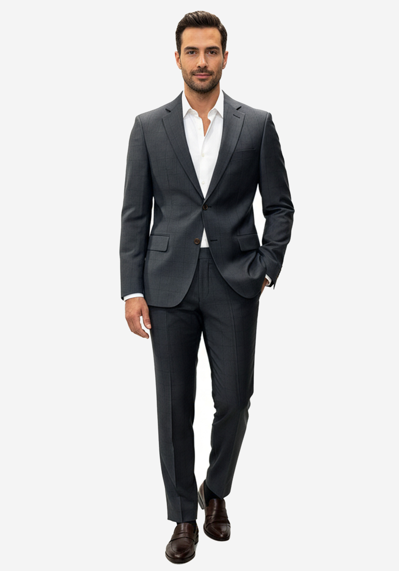 Guy Laroche 2 Pieces Κοστούμι της σειράς Check - GLEW21136 / 10121 2 Grey Checkered