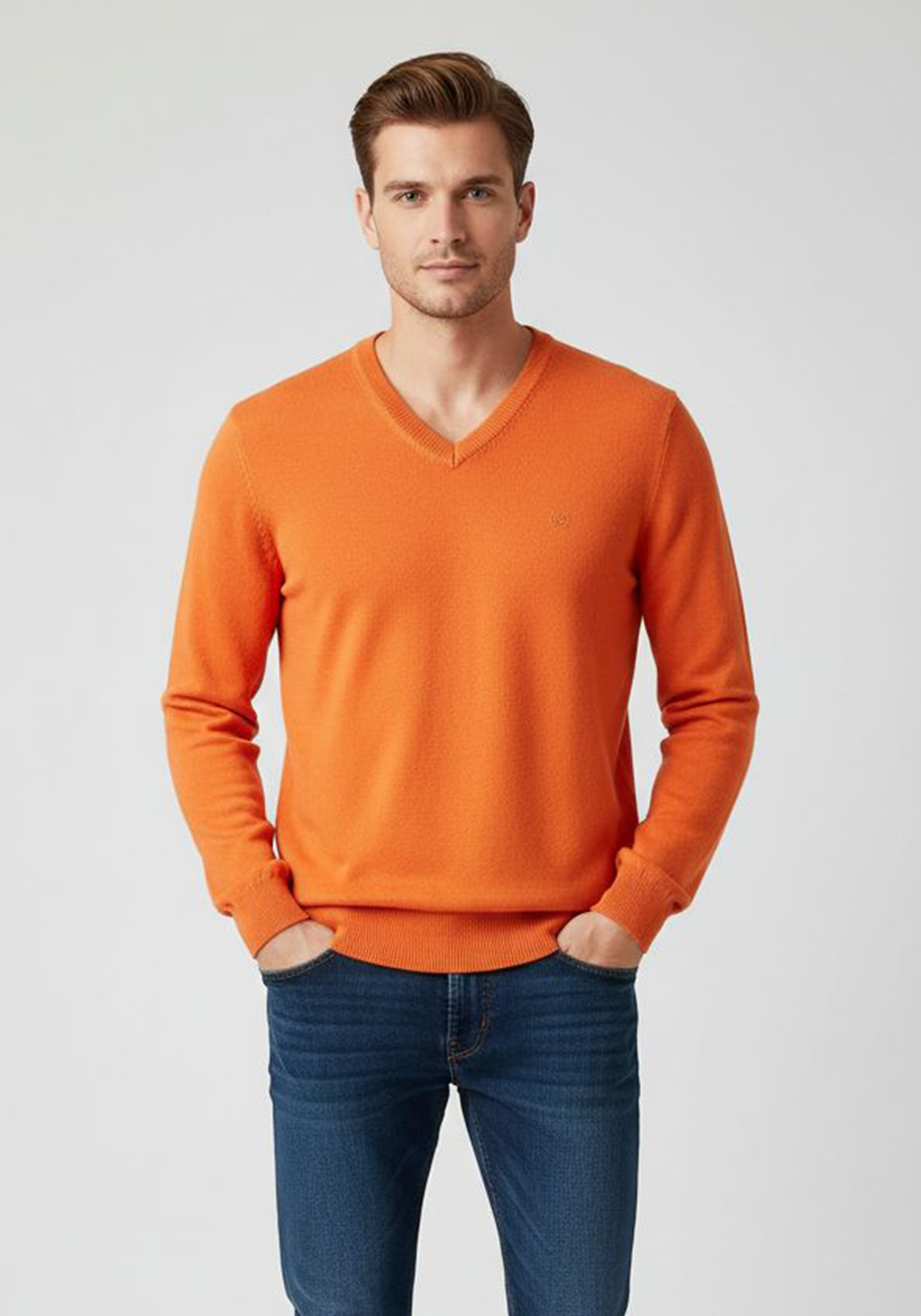 Guy Laroche Μακρυμάνικο Pullover Basic - GL317450 Orange