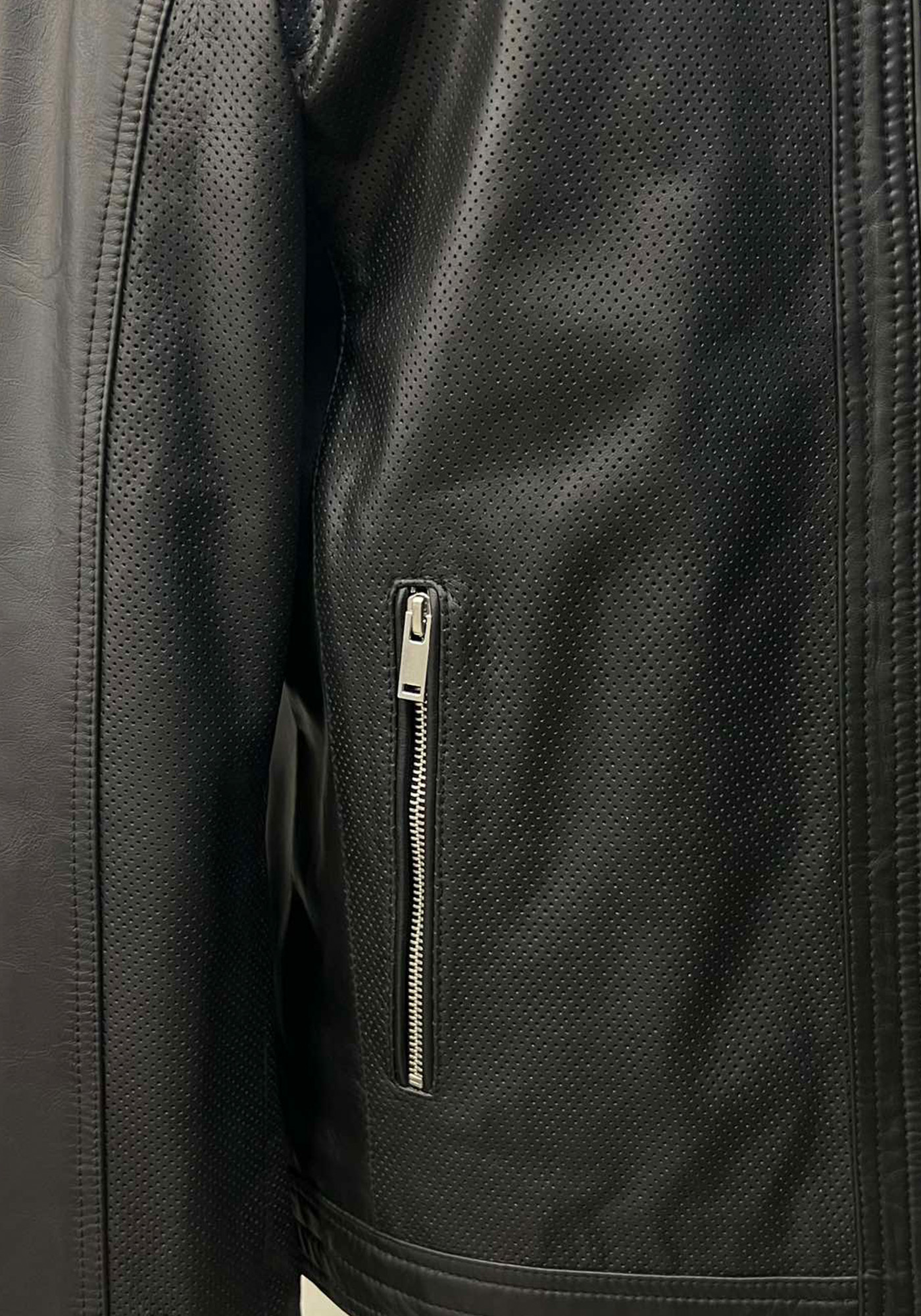 Guy Laroche Δερμάτινο Jacket της σειράς Racer - GL263 04 Black φωτογραφία