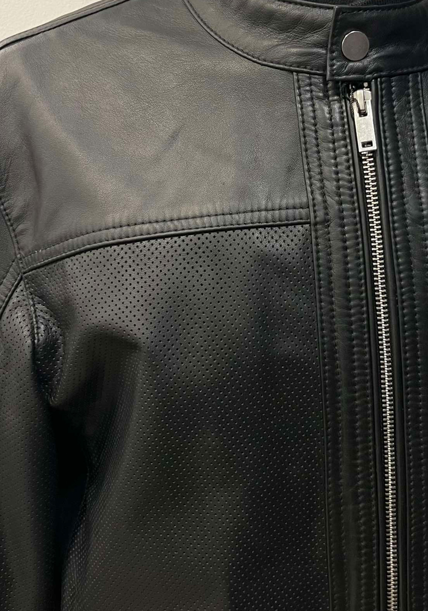 Guy Laroche Δερμάτινο Jacket της σειράς Racer - GL263 04 Black φωτογραφία