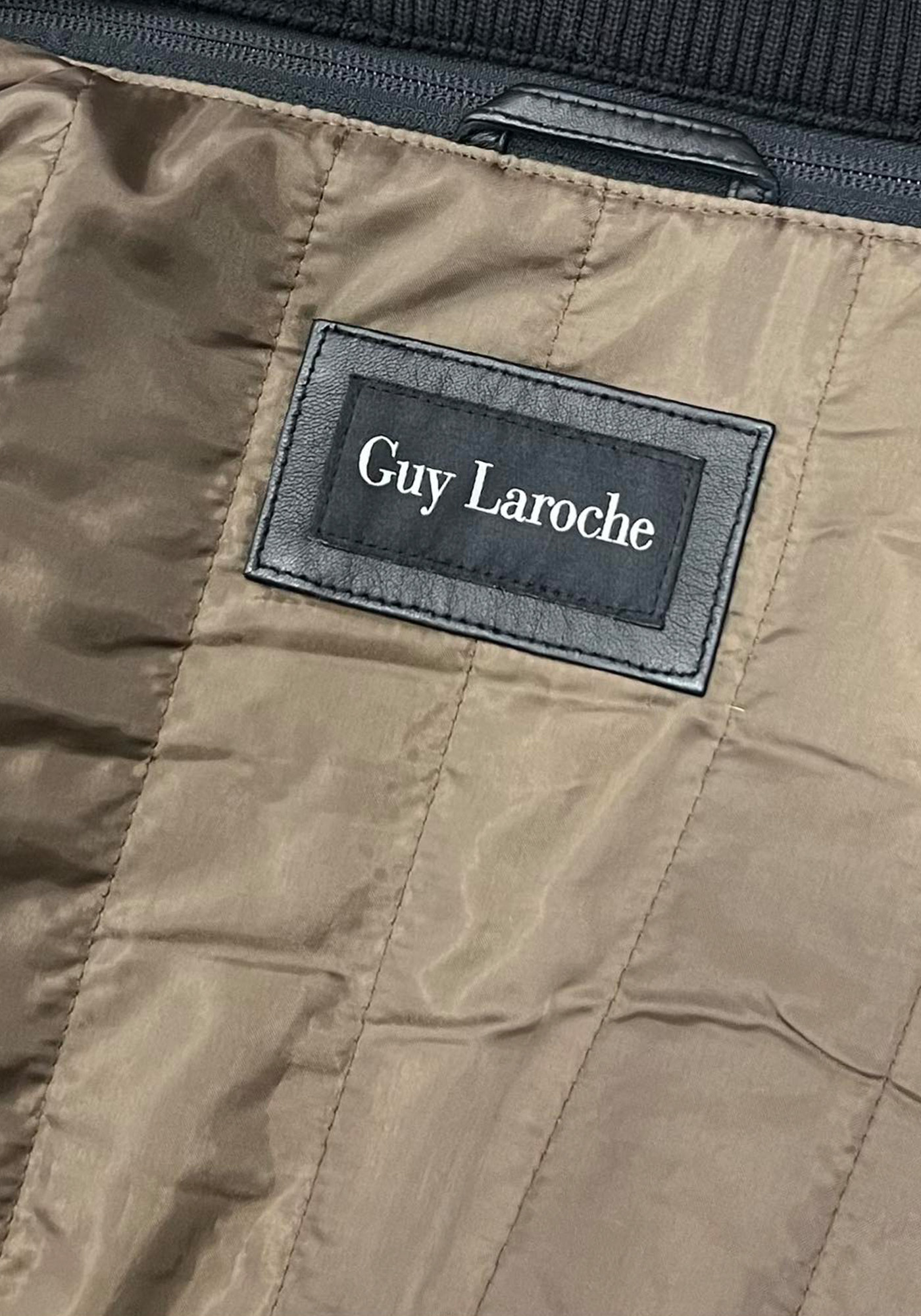 Guy Laroche Δερμάτινο Jacket της σειράς Racer - GL836 04 Black φωτογραφία