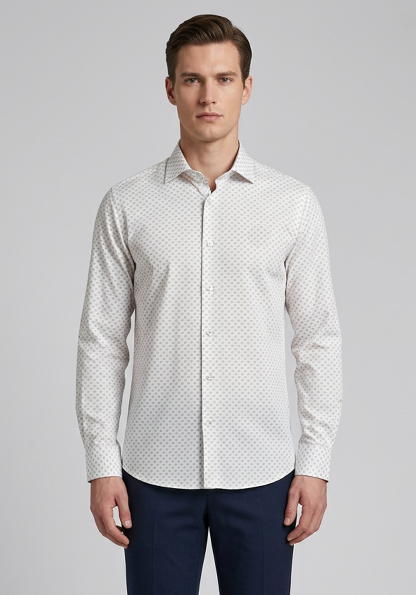 Guy Laroche Πουκάμισο Micro - GLFS18719 CL 2 Off White