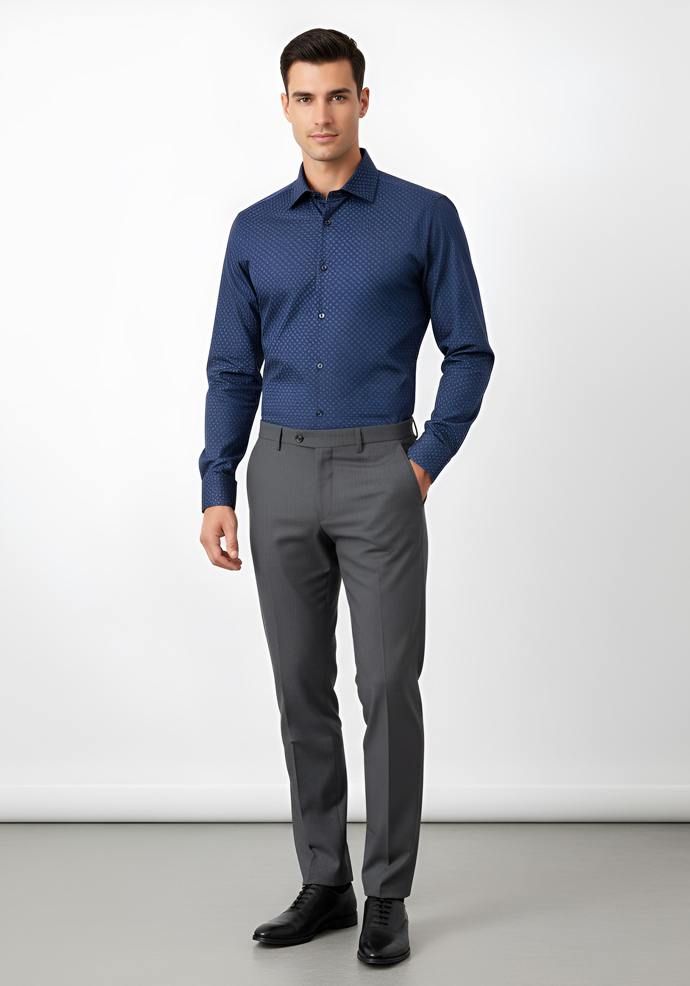 Guy Laroche Πουκάμισο της σειράς Basic - GLEW28716/ CL 3 Blue