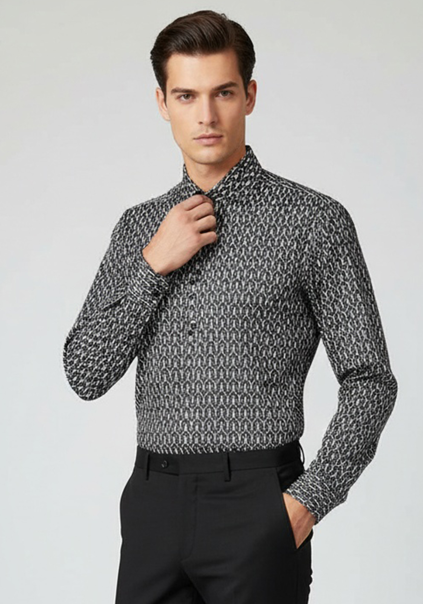 Guy Laroche Πουκάμισο της σειράς Burt- GLES18724 CL 1 Black