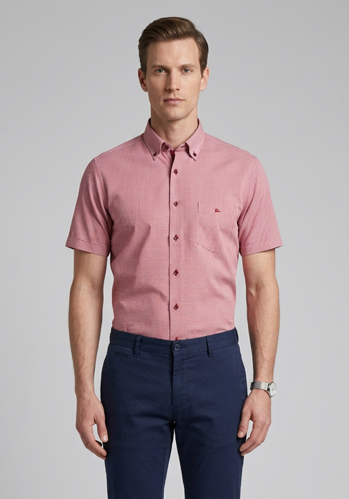 Guy Laroche Πουκάμισο της σειράς Short Sleeve - GL2218413 BDSS 5 Red