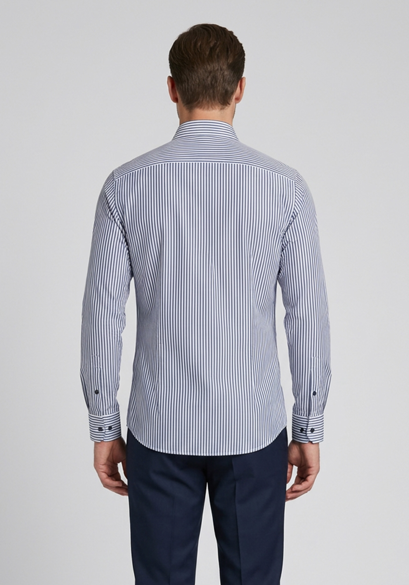 Guy Laroche Πουκάμισο της σειράς Stripe - GL2218302 SL 5 Navy