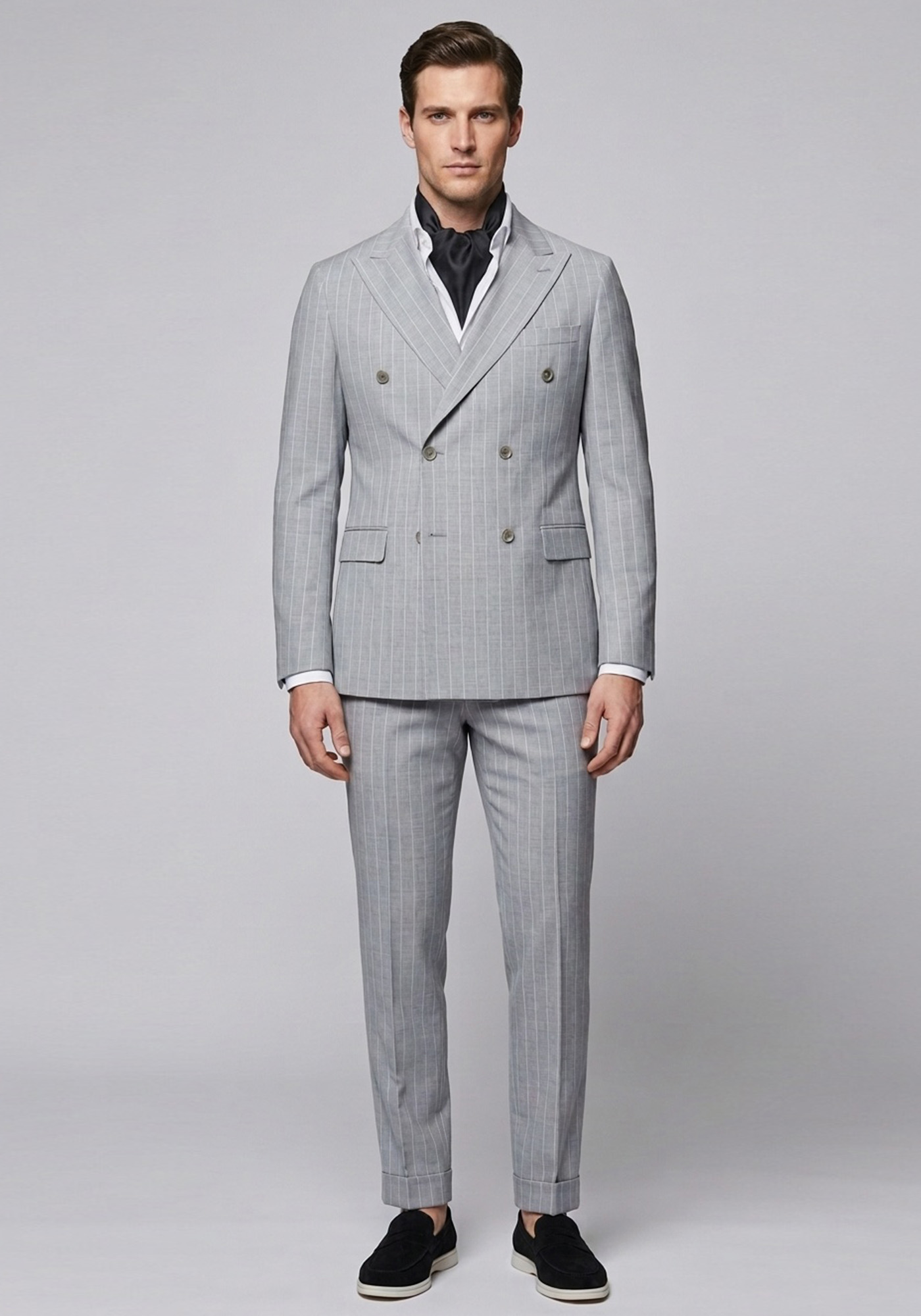 Guy Laroche Σταυρωτό Κοστούμι Stripe - GLFS11139 10757 09 02 Grey