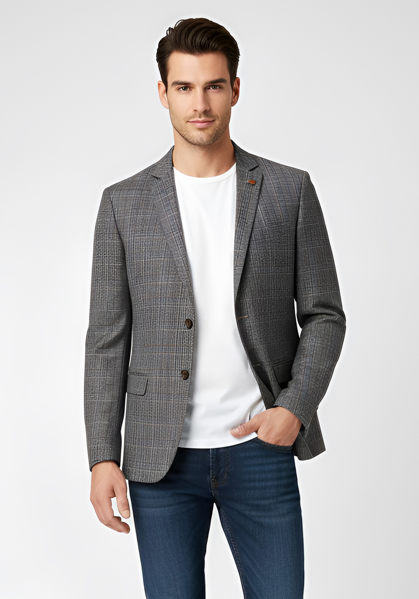 Guy Laroche Σακάκι της σειράς Wool - GL0823208 10121A 31 Brown Check