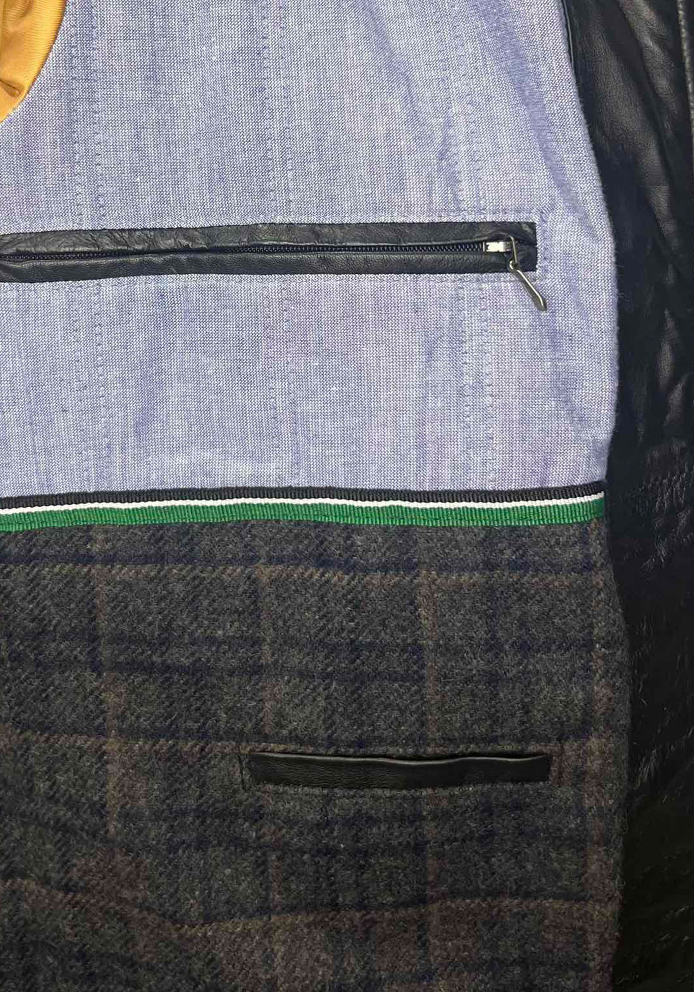 Guy laroche Δερμάτινο Μπουφάν της σειράς Bomber - GL788 03 Black