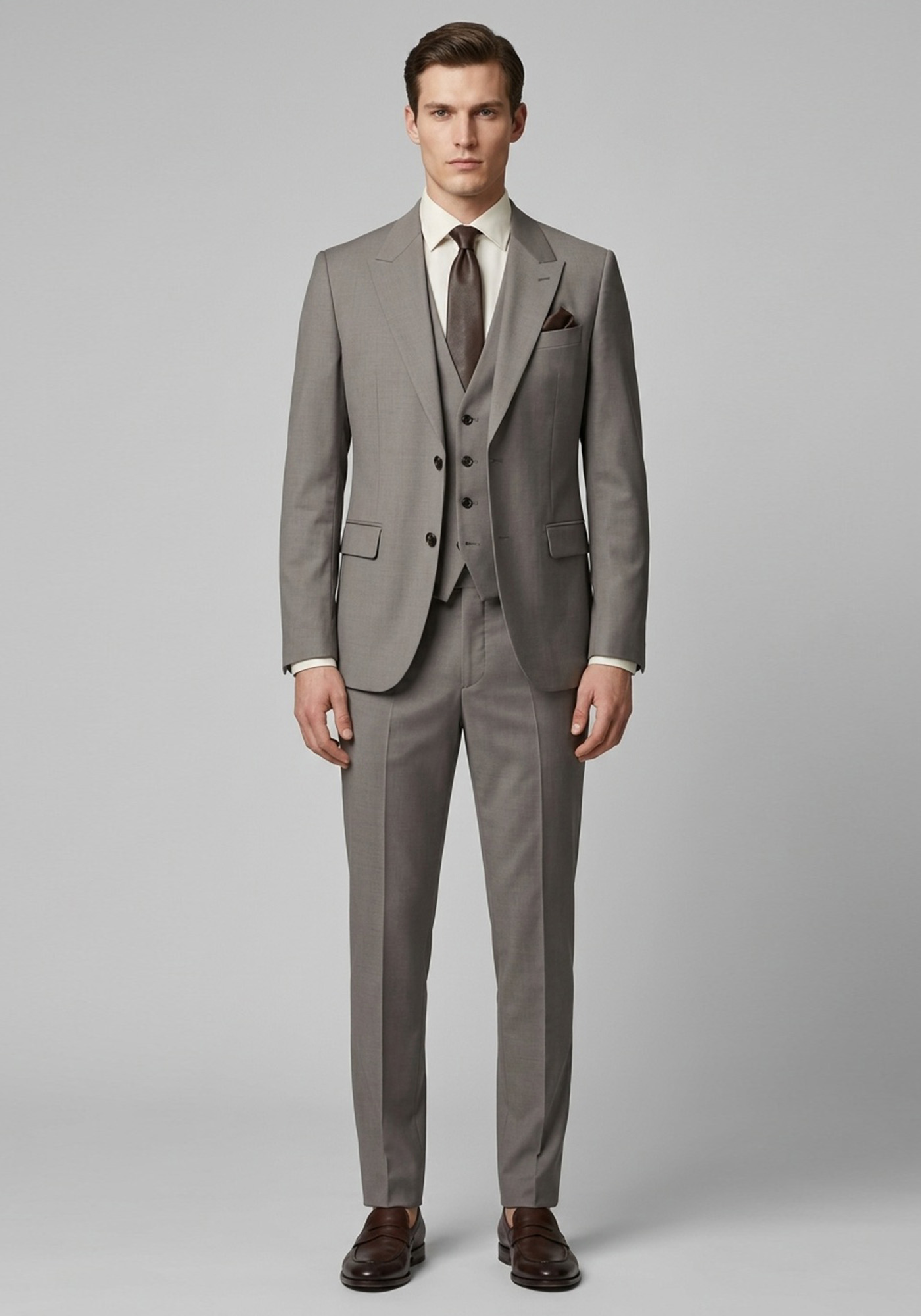 Men's Suits Hugo Brown
