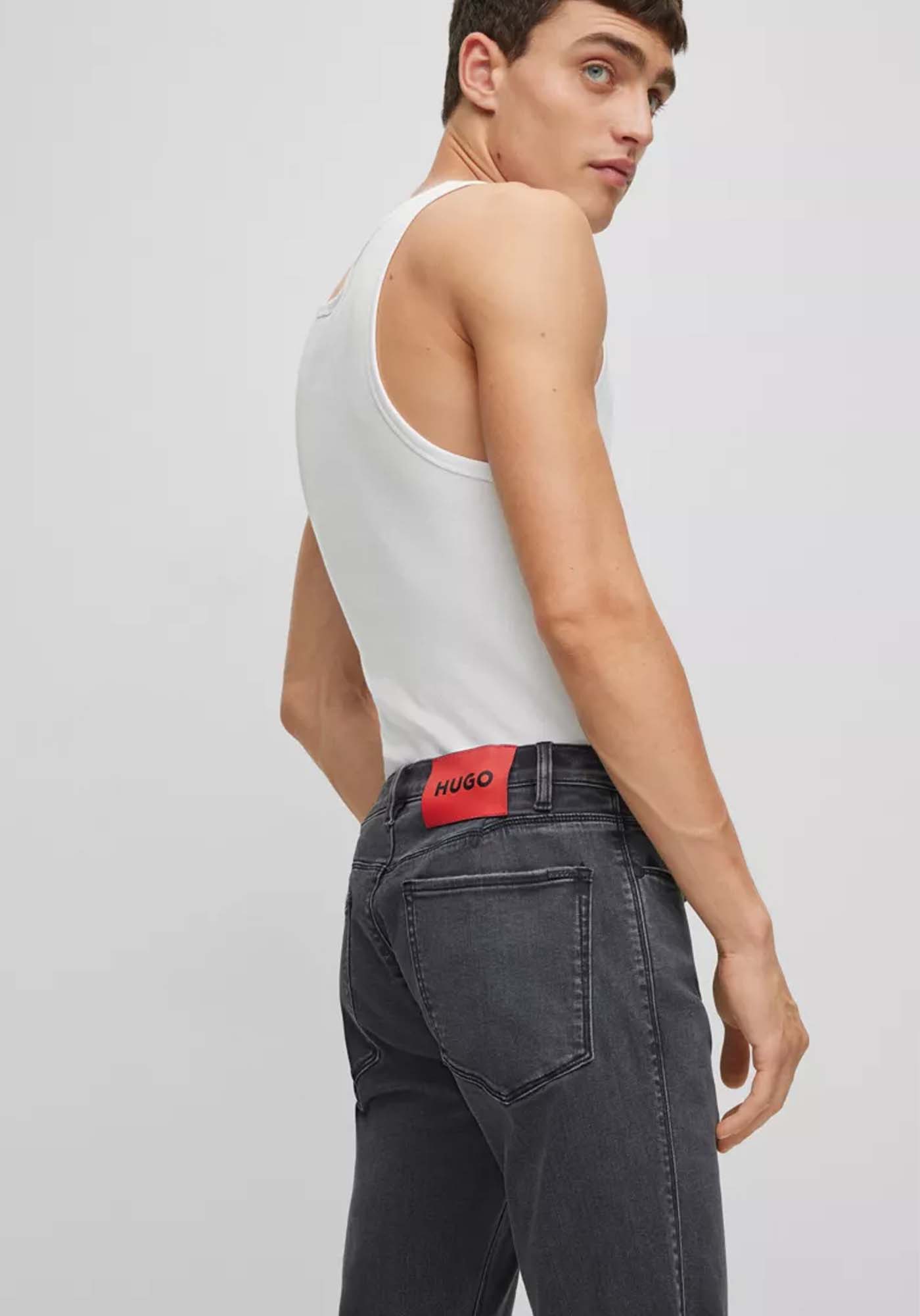 HUGO Jean Παντελόνι της σειράς HUGO 708 - 50476147 022 Dark Grey φωτογραφία