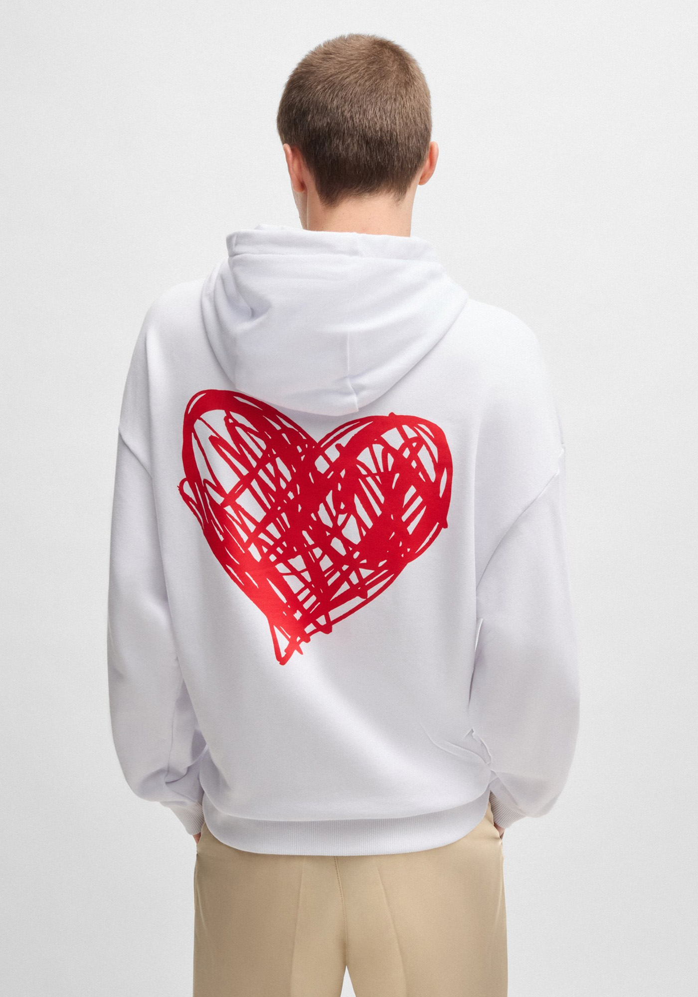 HUGO Hoodie της σειράς Dewgili - 50530577 100 White φωτογραφία