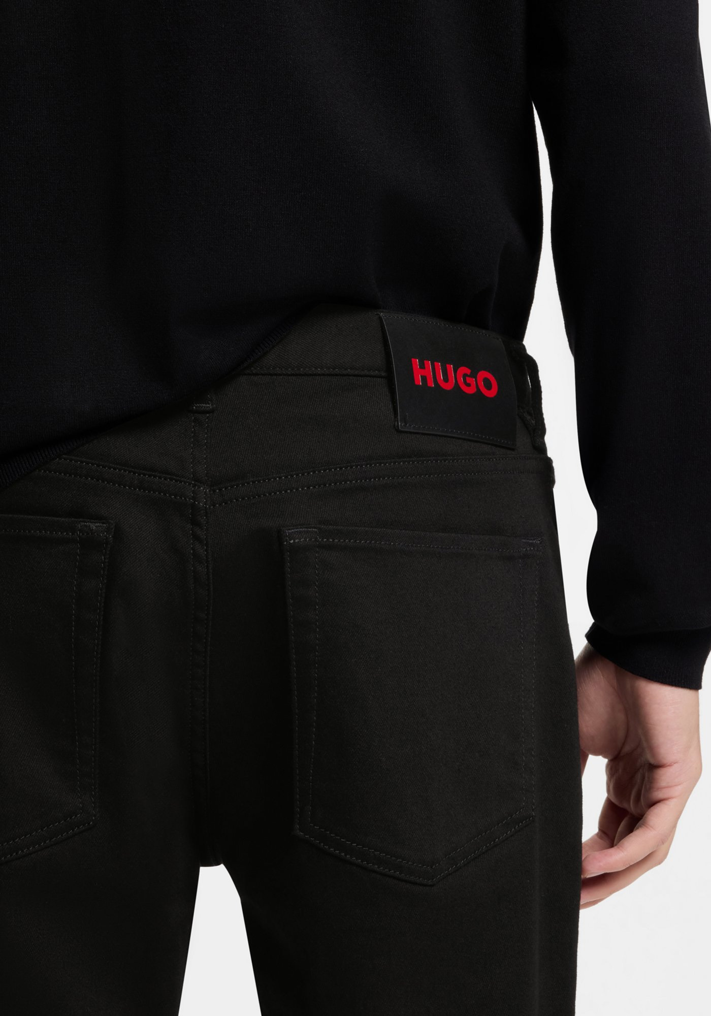 HUGO Jean Παντελόνι της σειράς HUGO 634 - 50554144 003 Black