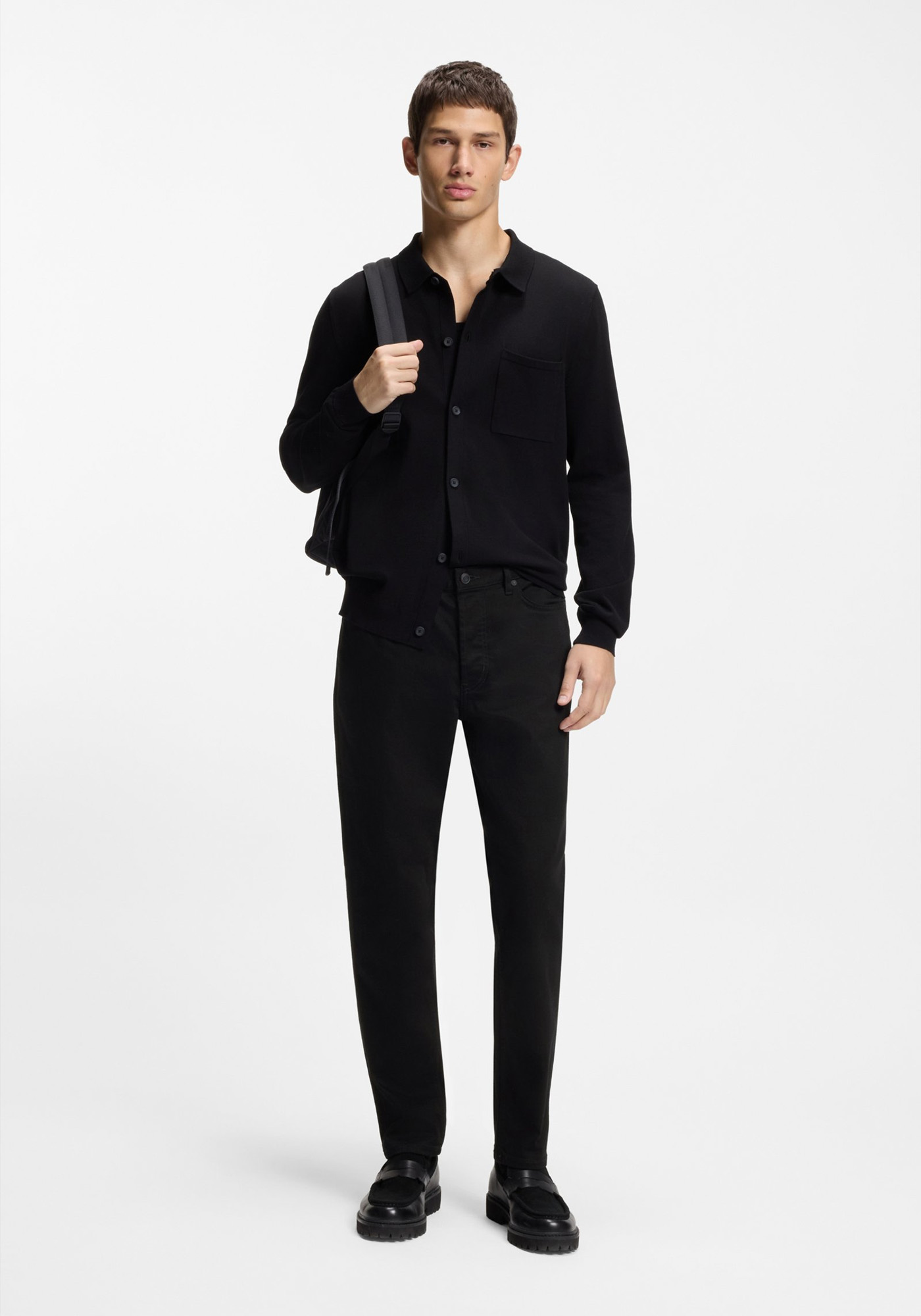 HUGO Jean Παντελόνι της σειράς HUGO 634 - 50554144 003 Black