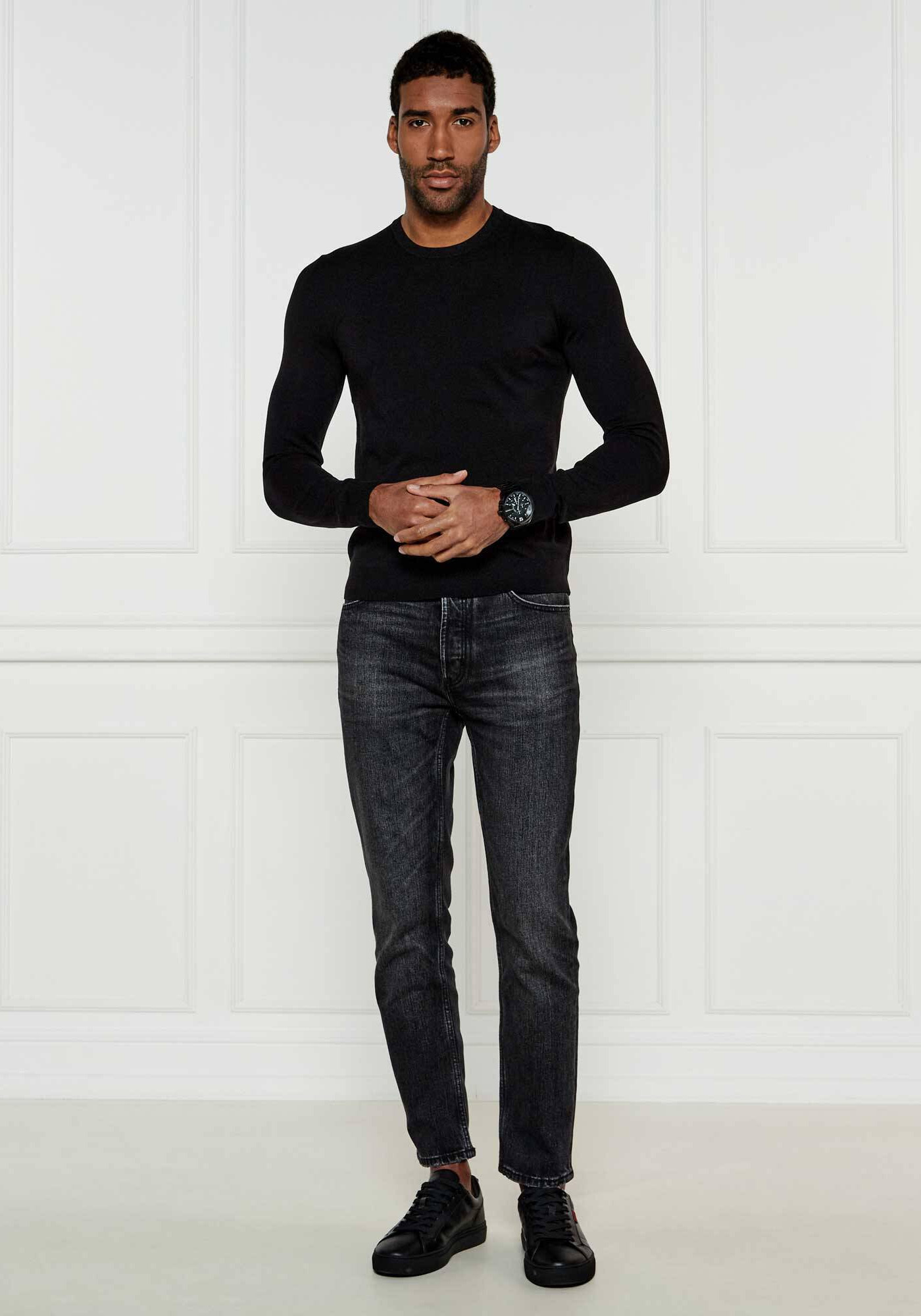 HUGO Pullover της σειράς San Cody - 50532074 001 Black