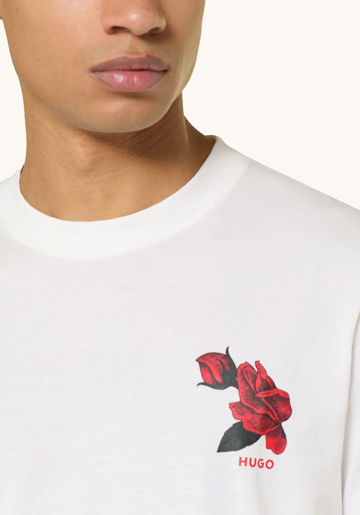 HUGO Κοντομάνικη T-shirt Dikerd - 50564024 102 Natural