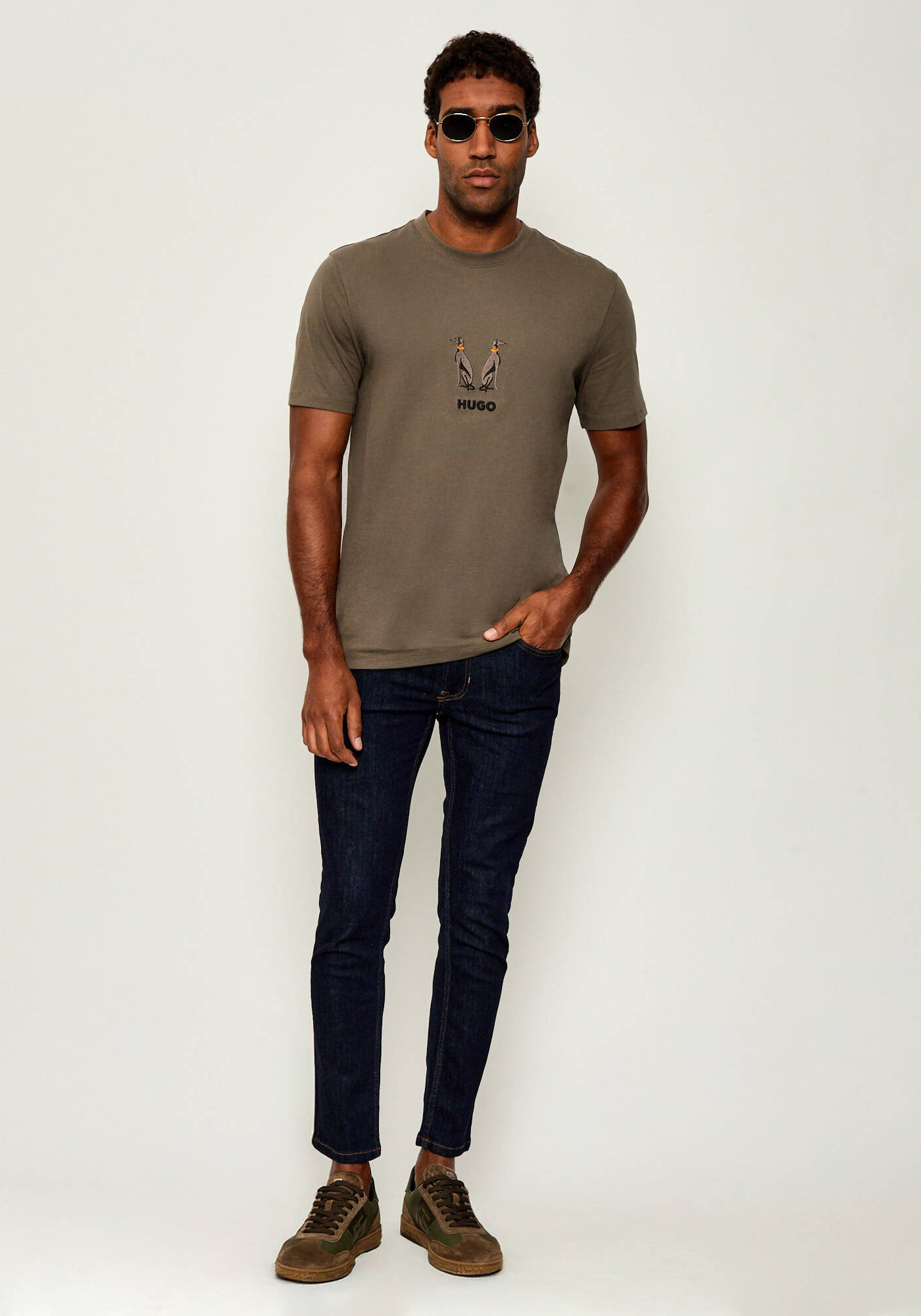 HUGO Κοντομάνικη T-shirt της σειράς Dugolini - 50549154 032 Grey