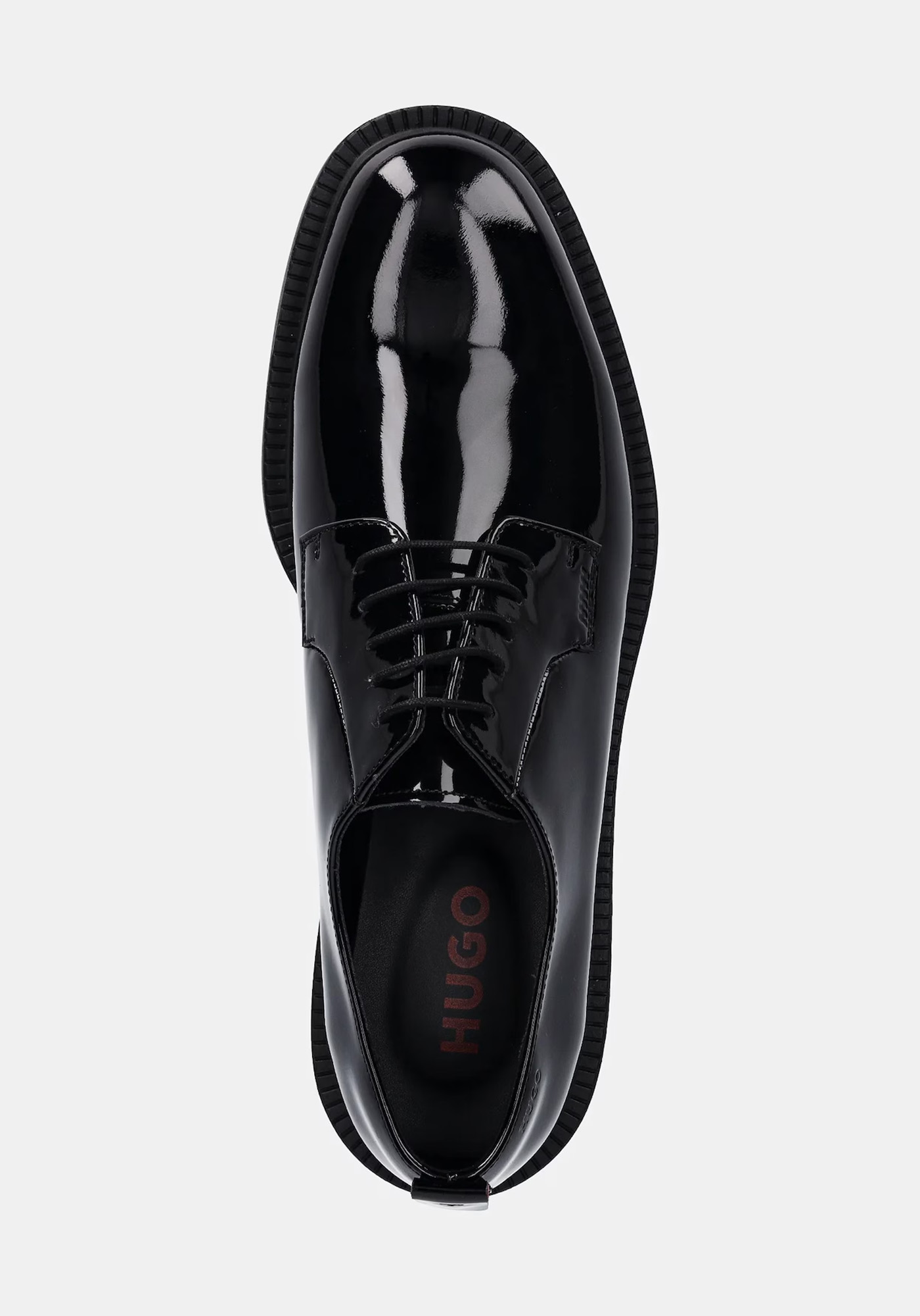 HUGO Δερμάτινα Παπούτσια της σειράς Lysander - 50552608 001 Black φωτογραφία