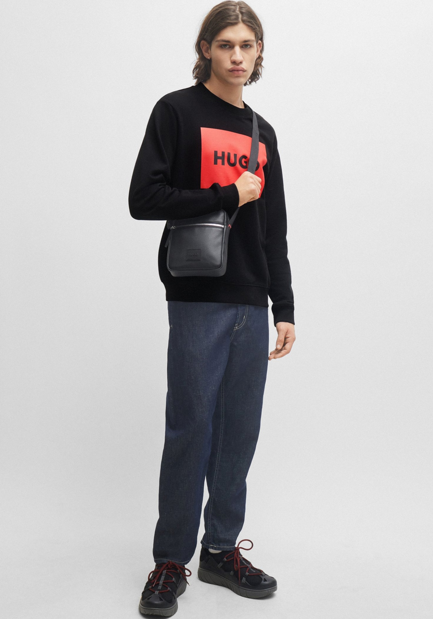 HUGO Φούτερ της σειράς Duragol222 - 50467944 001 Black