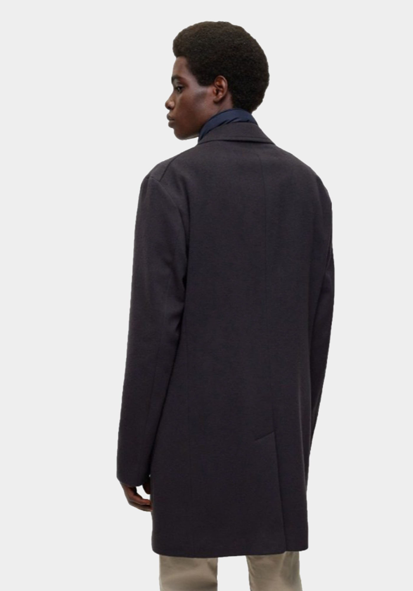 BOSS Παλτό με αποσπώμενη επένδυση της σειράς H Hyde Bib - 50479597 404 Dark Blue φωτογραφία