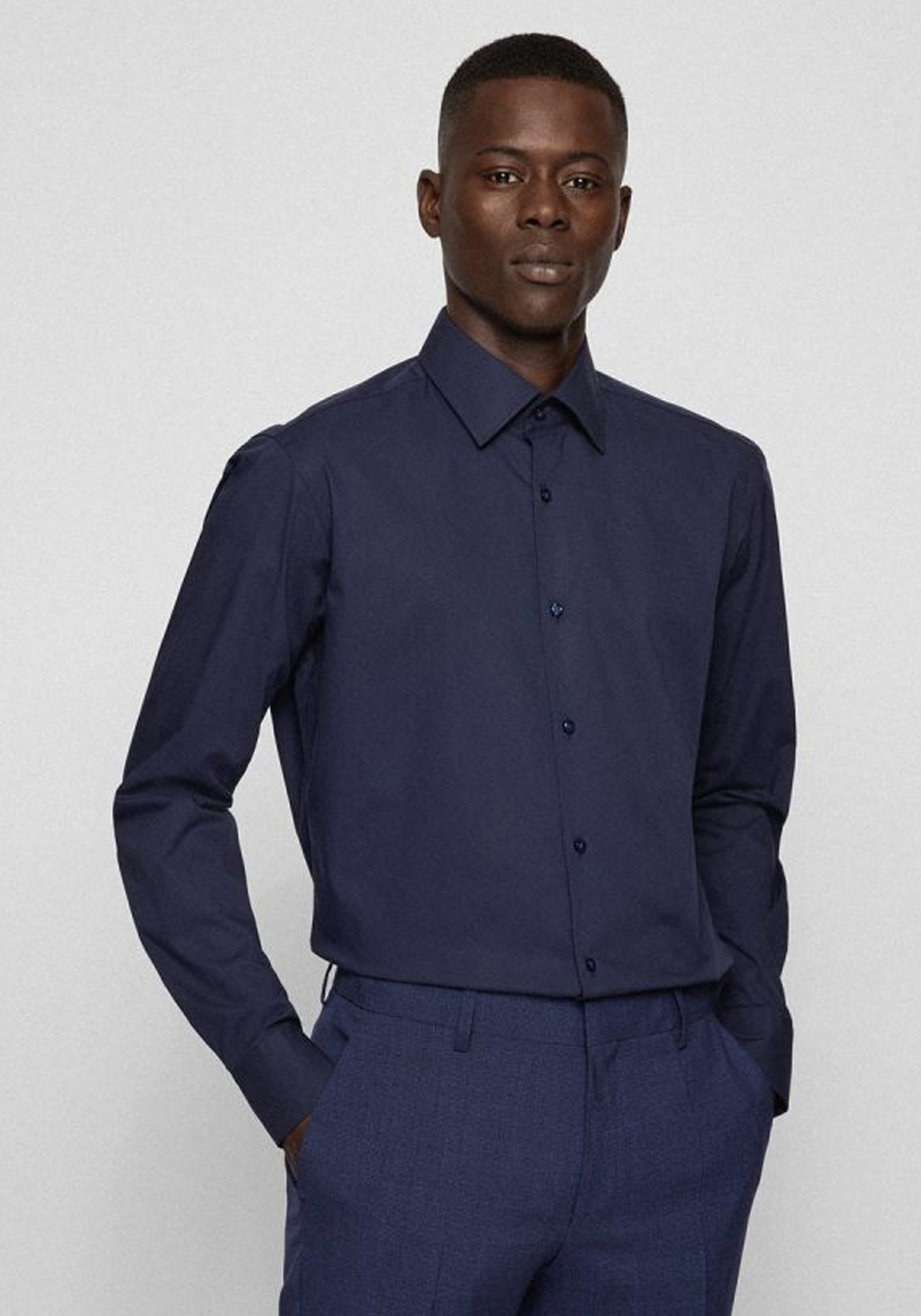 Men's Shirts Boss Blue