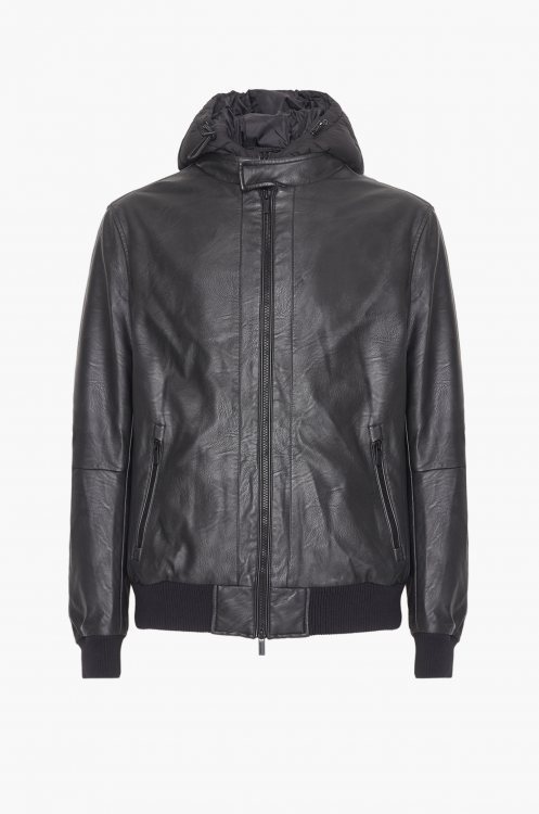 Hamaki-Ho Eco Leather της σειράς Bomber - GBI1583H Nero φωτογραφία