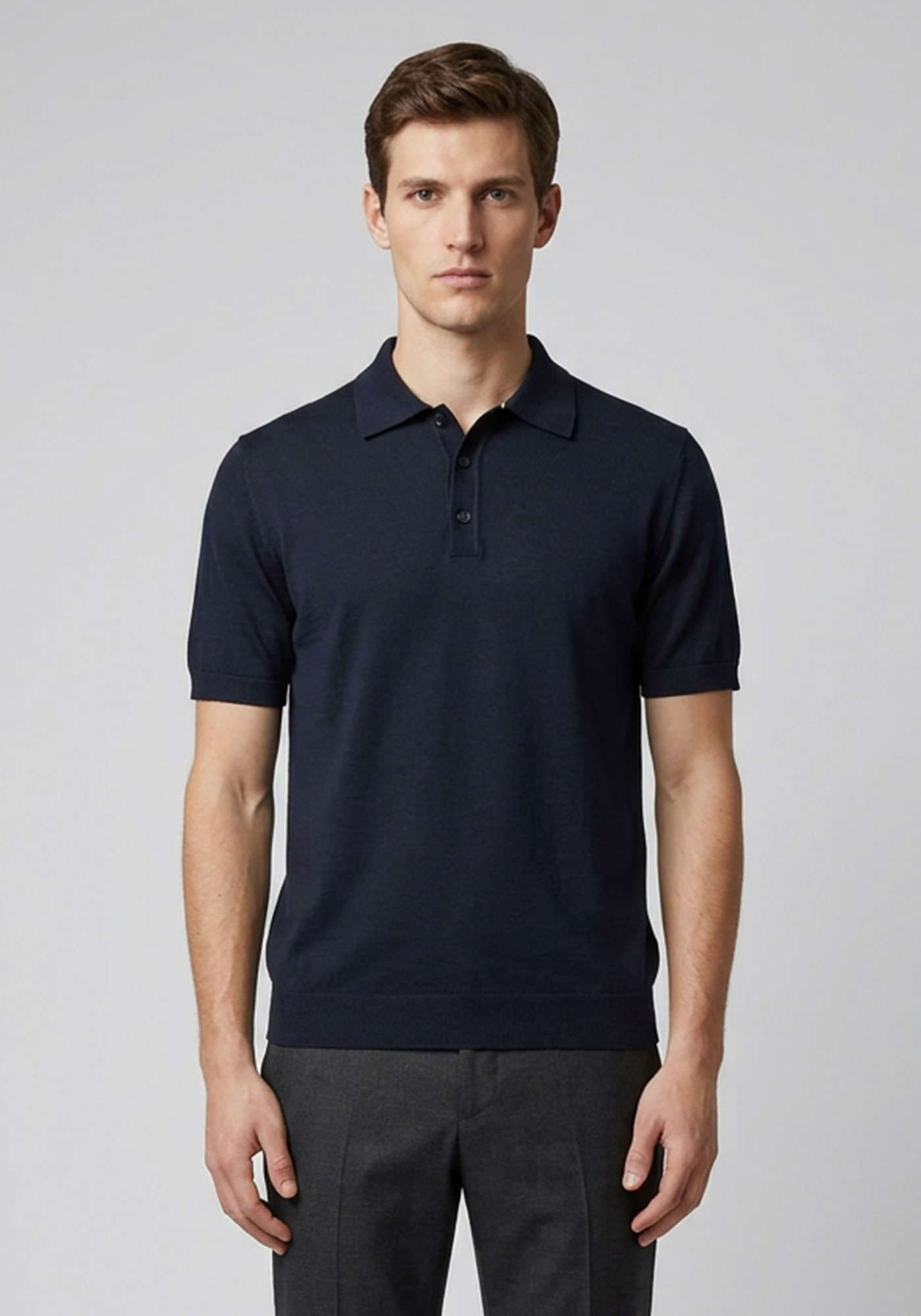 Hamaki Ho Polo Knitted - ME3205H Blue