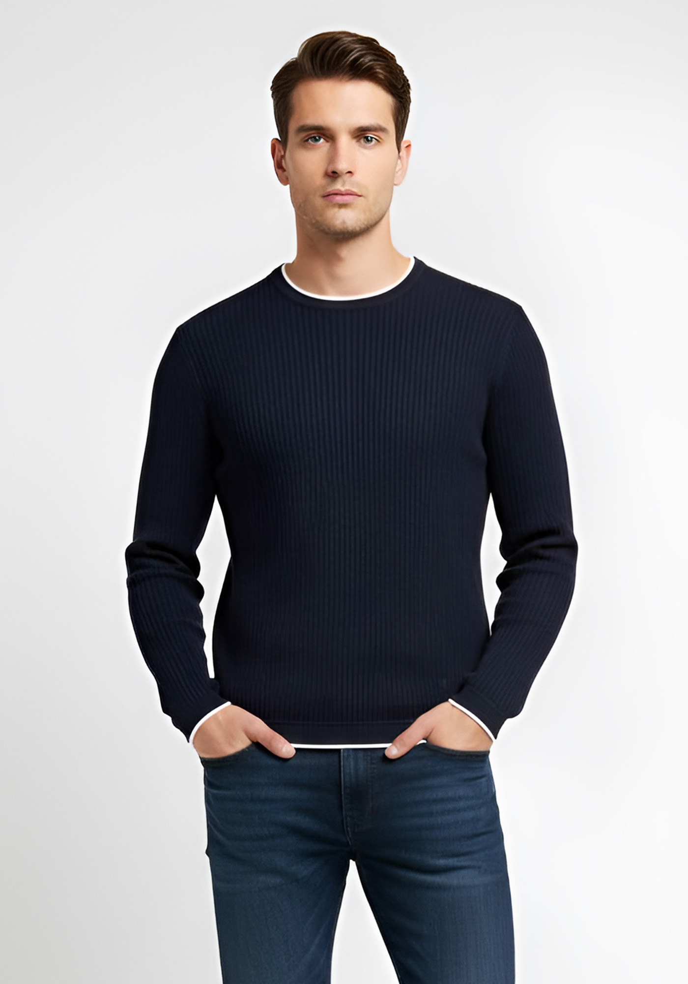 Hamaki Ho Pullover της σειράς Basic - MI3162H BY Blue