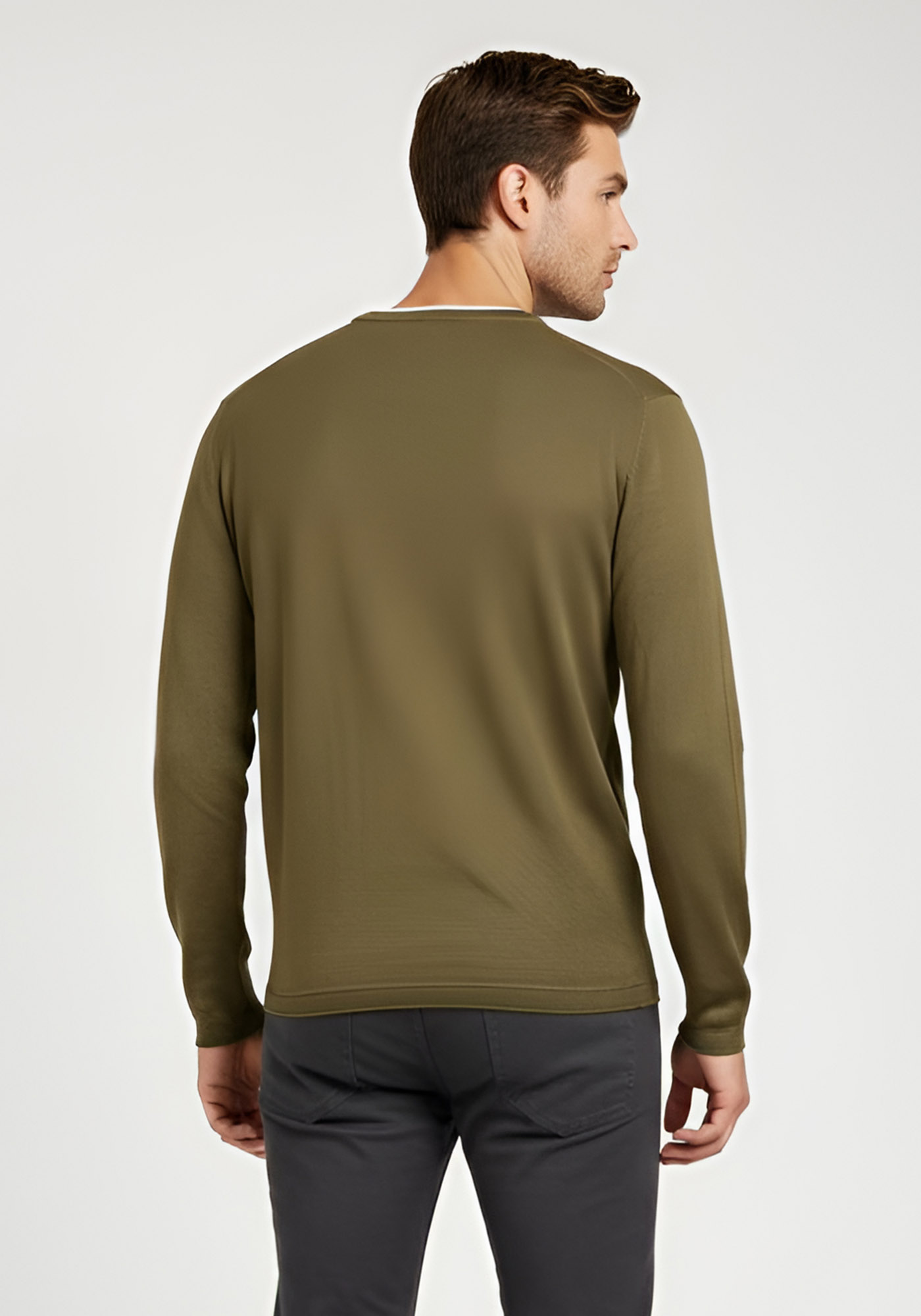 Hamaki Ho Pullover της σειράς Basic - MI3162H Mush Khaki