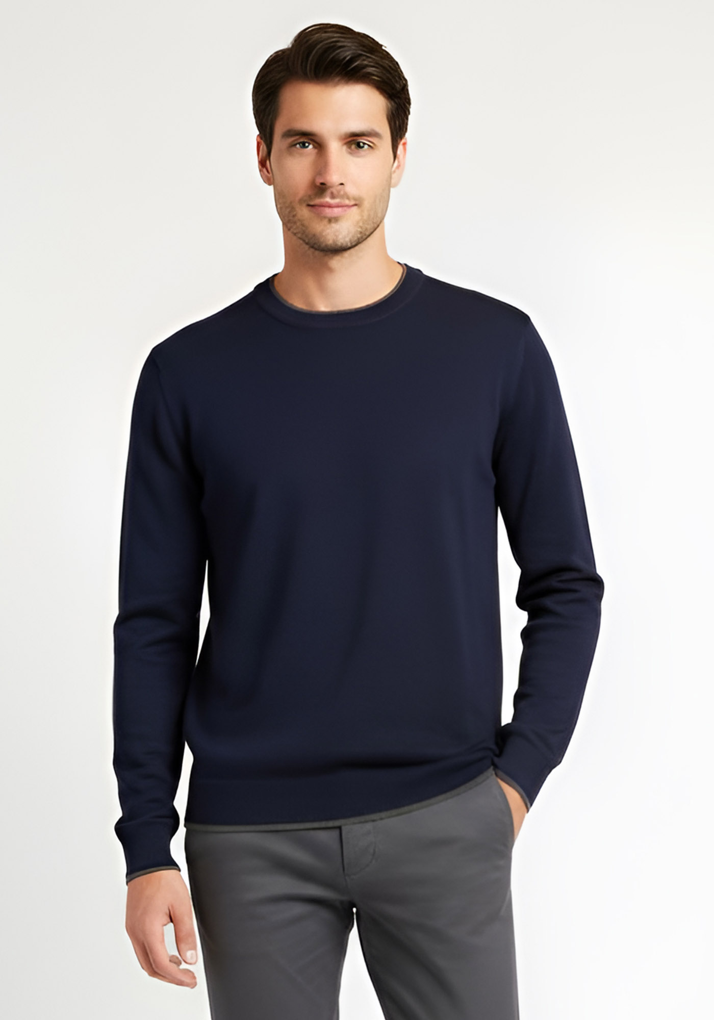 Hamaki Ho Pullover της σειράς Girocollo - MI3164H BLA Blue