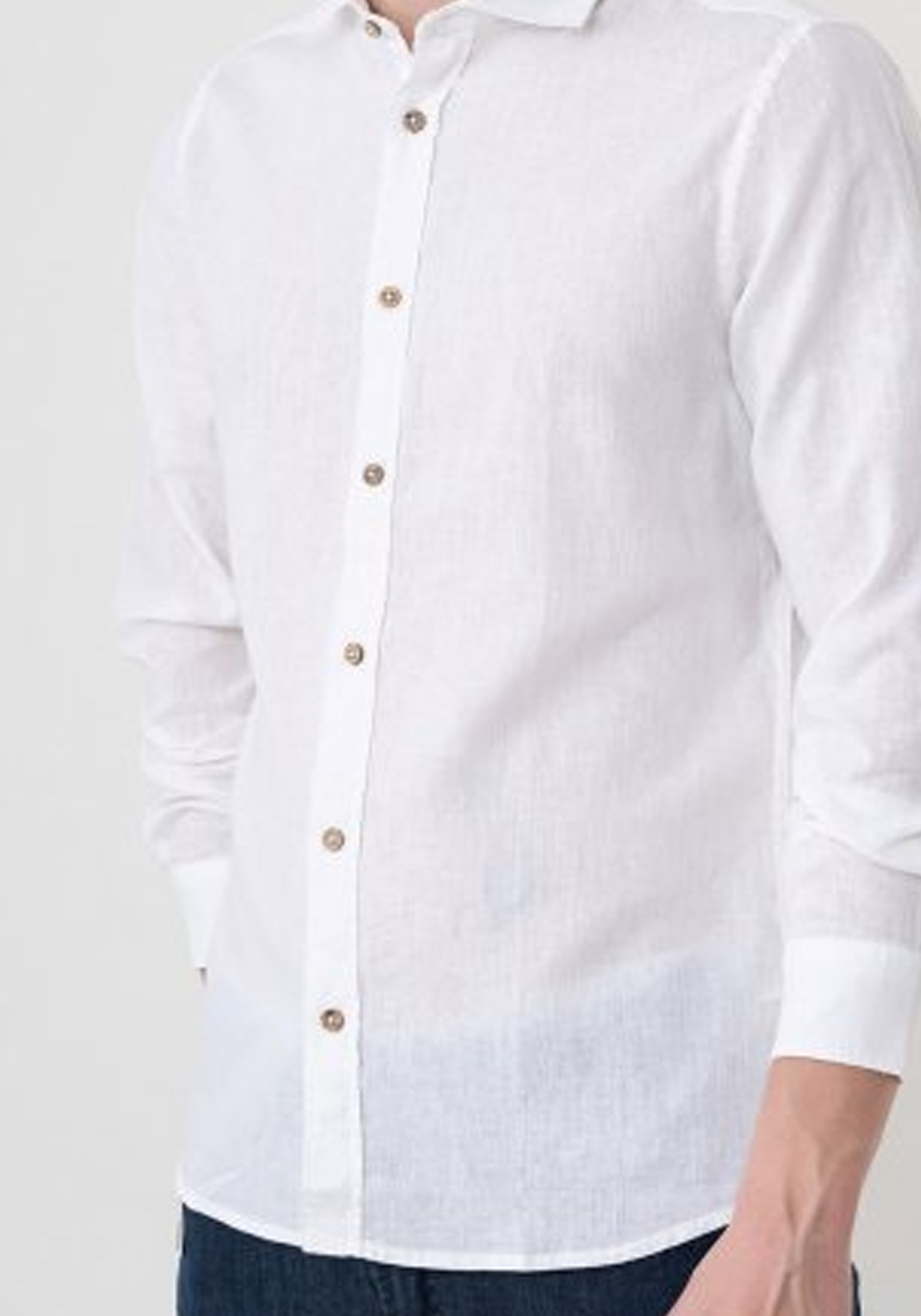Hamaki Ho Πουκάμισο της σειράς Linen - CE1257H White