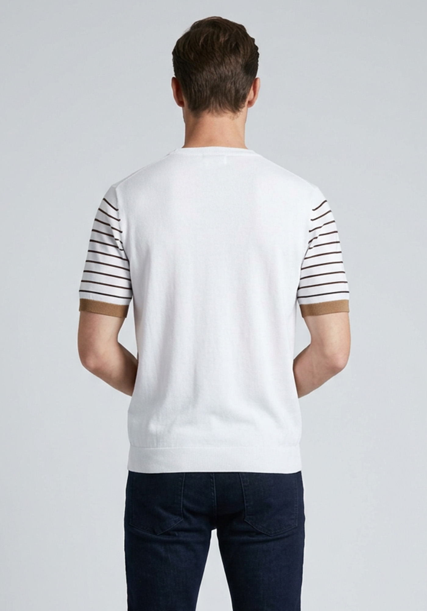 Hamaki Ho Μπλούζα Striped Jersey - ME3212H BI Bez White