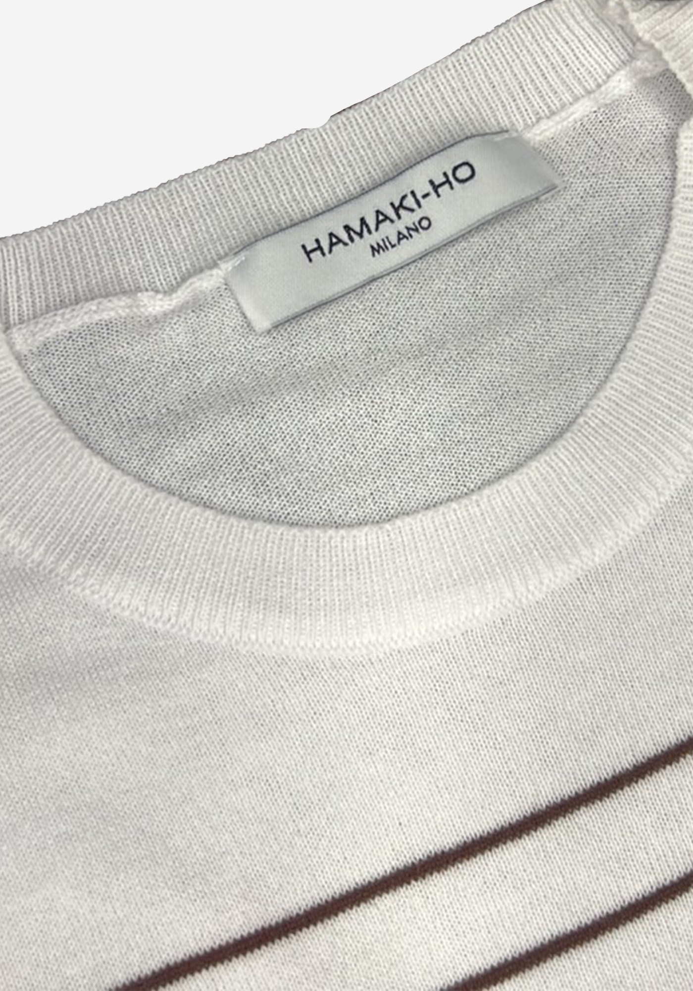 Hamaki Ho Μπλούζα Striped Jersey - ME3212H BI Bez White